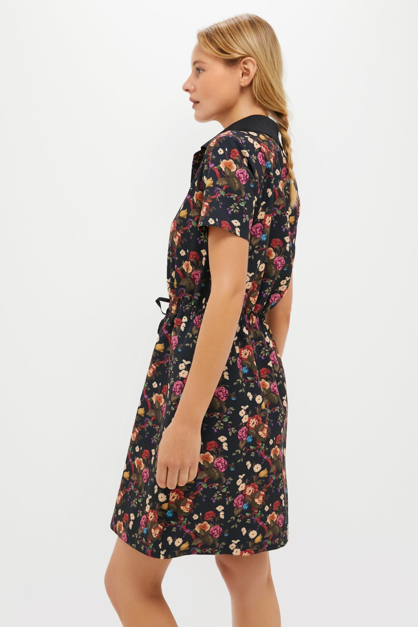 Baroque Floral Short Sleeve Performance Jersey Alcott Golf Dress