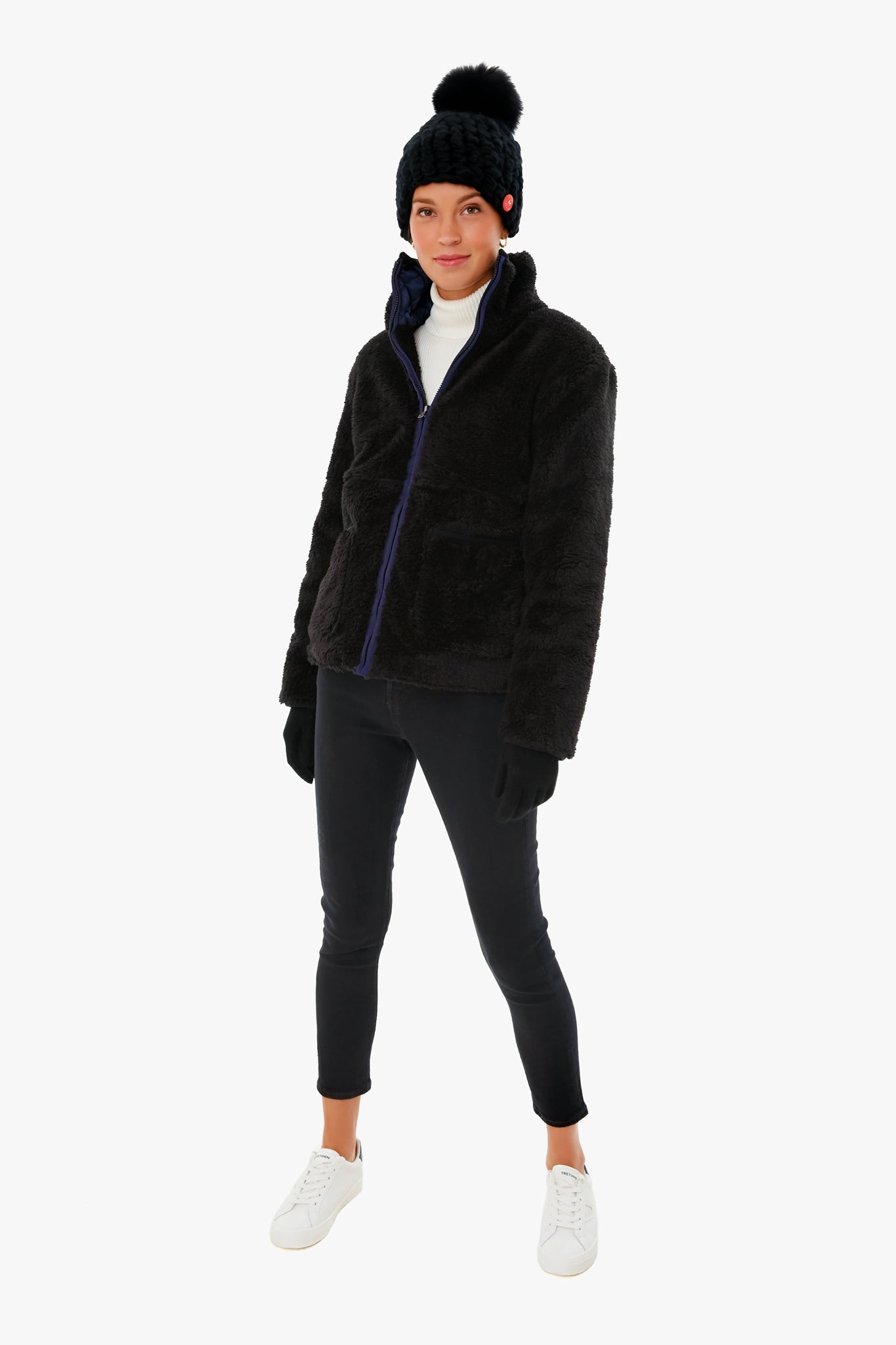 Black and Navy Chestnut Reversible Jacket