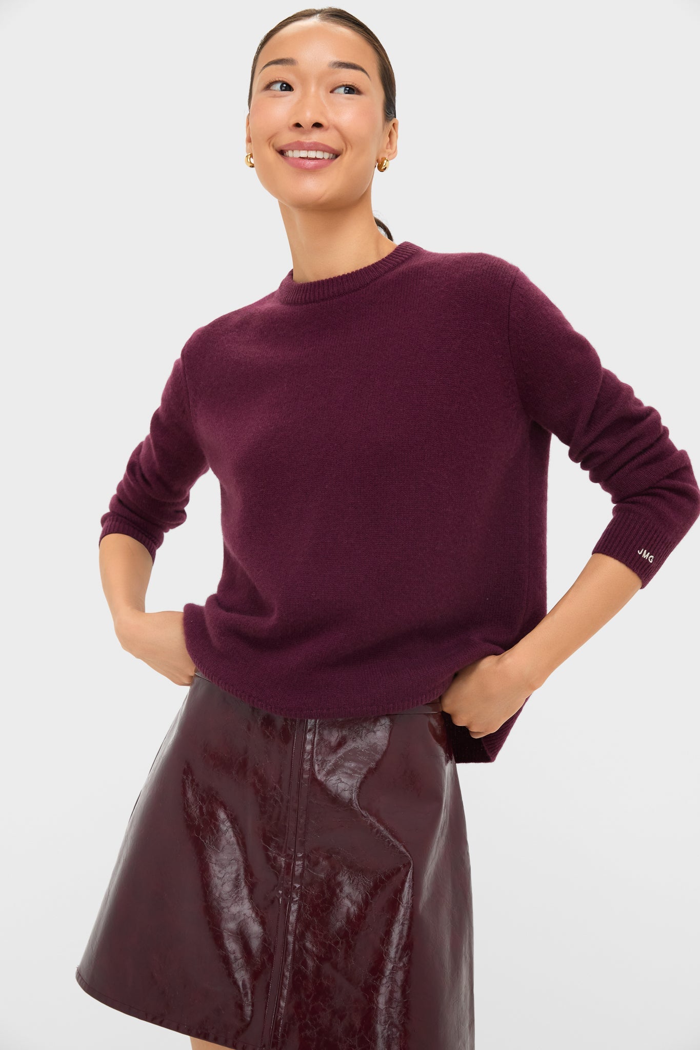 Wine Tasting Cashmere Bodie Boyfriend Crewneck