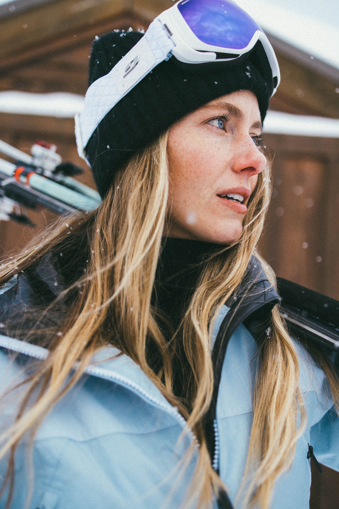 Black Boiled Cashmere Chunky Knit Hat