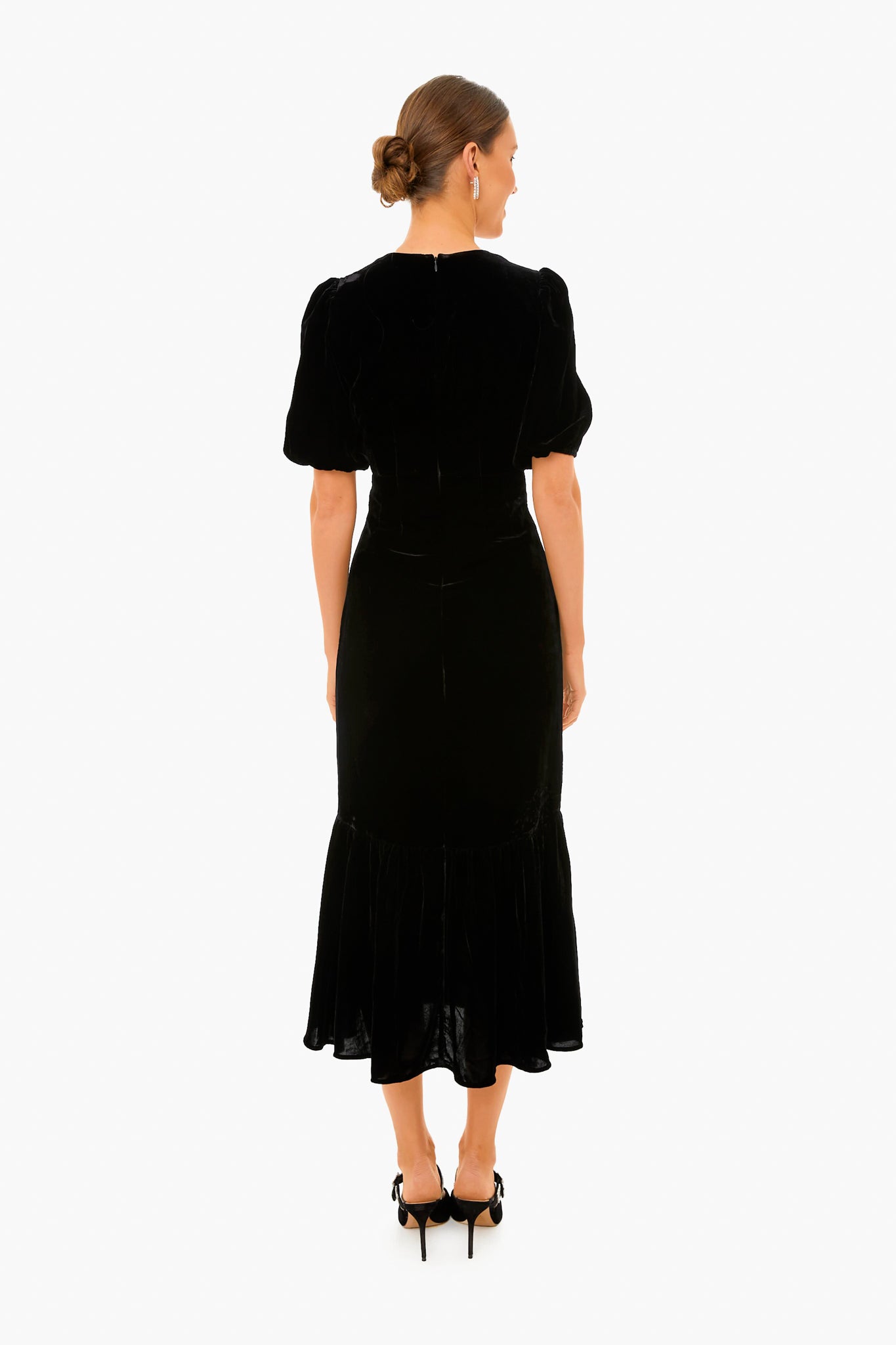Black Velvet Ester Dress