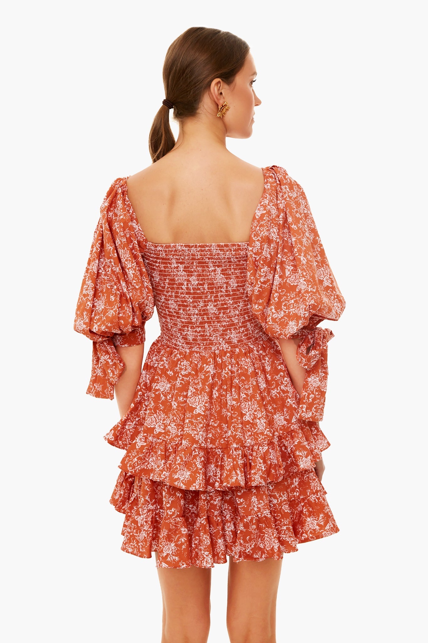 Rust Toile Finley Dress