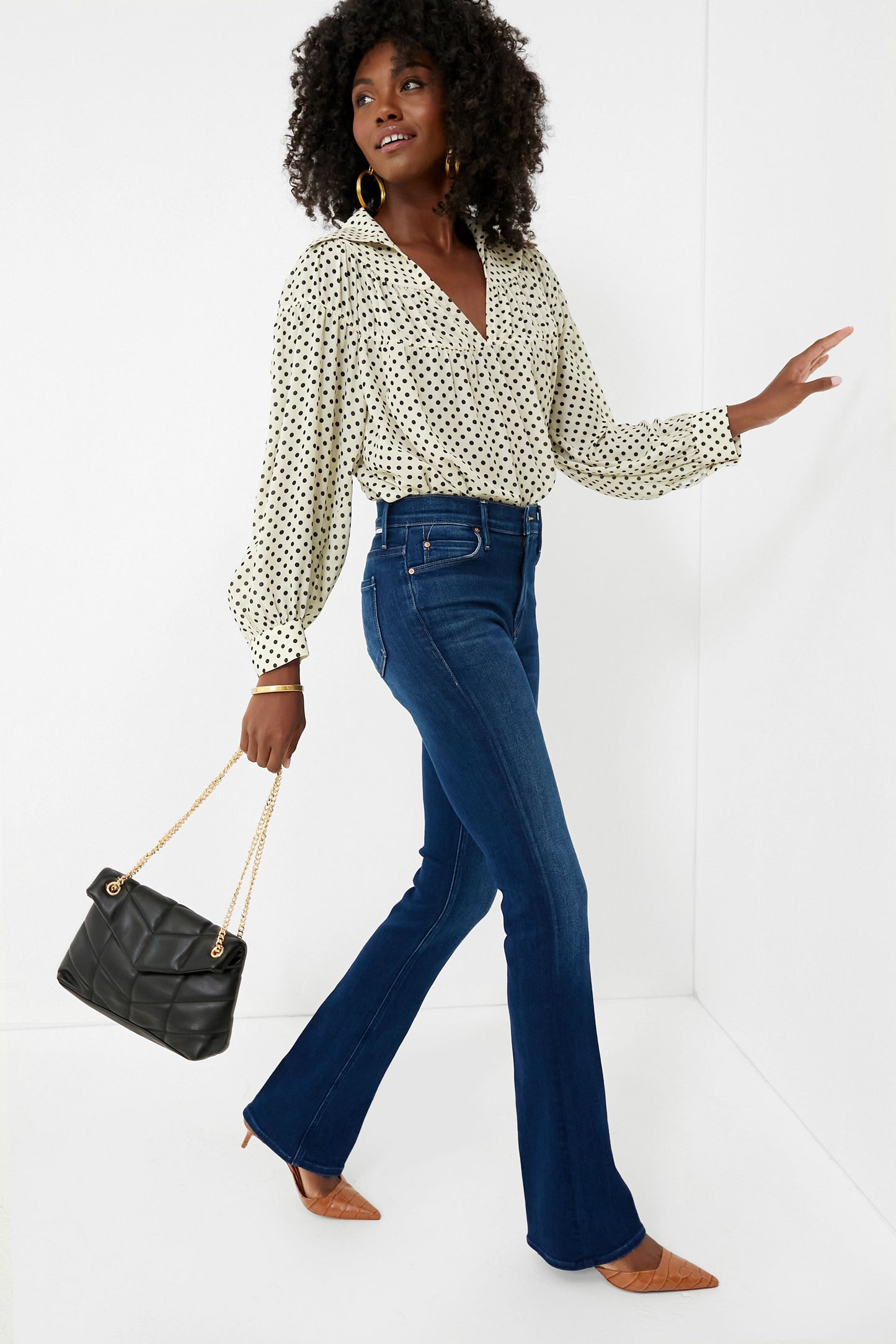 Polka Dot Lillie Blouse