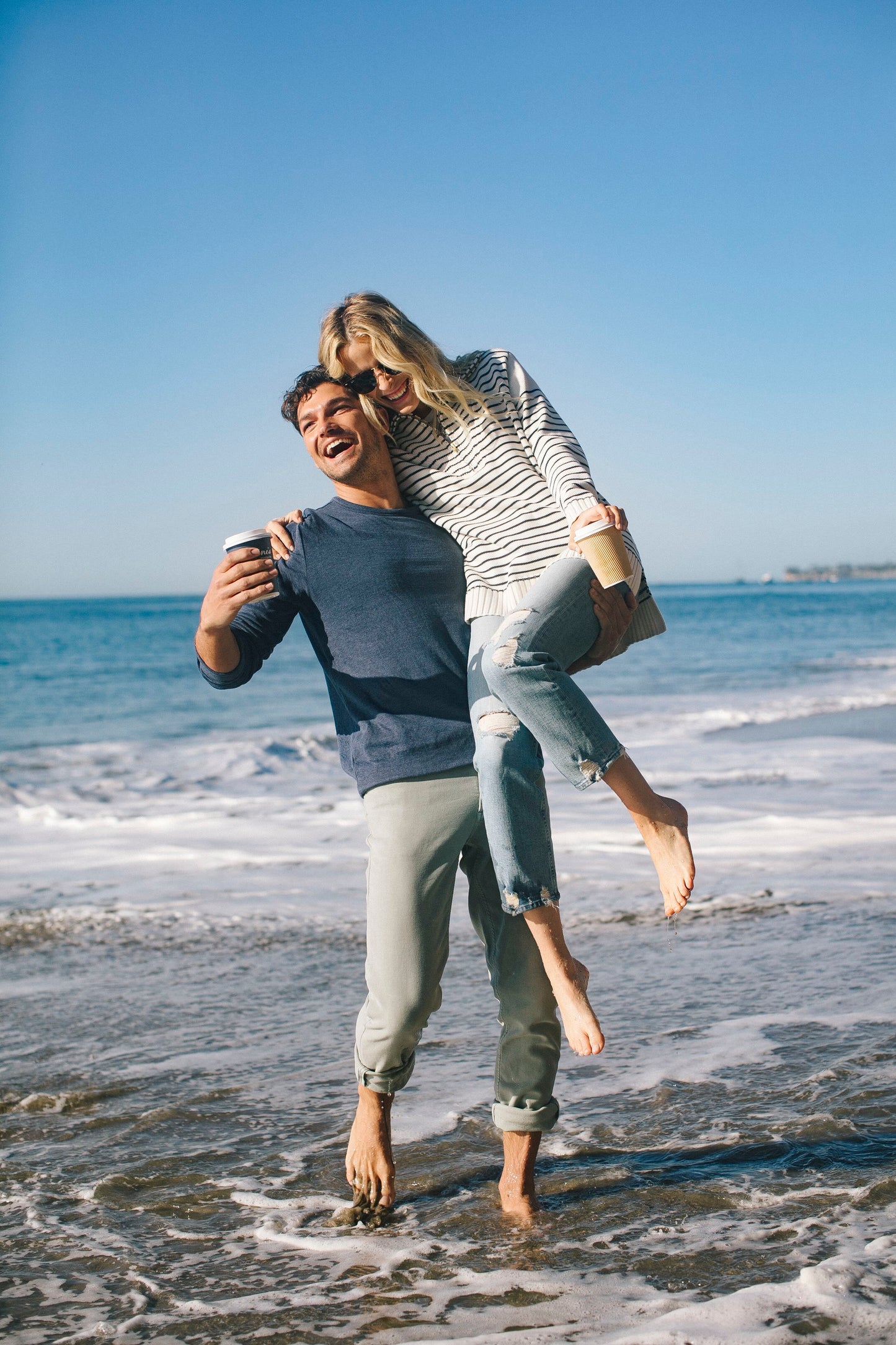 Navy Heather Plus Light Grey Cloud Reversible Crew