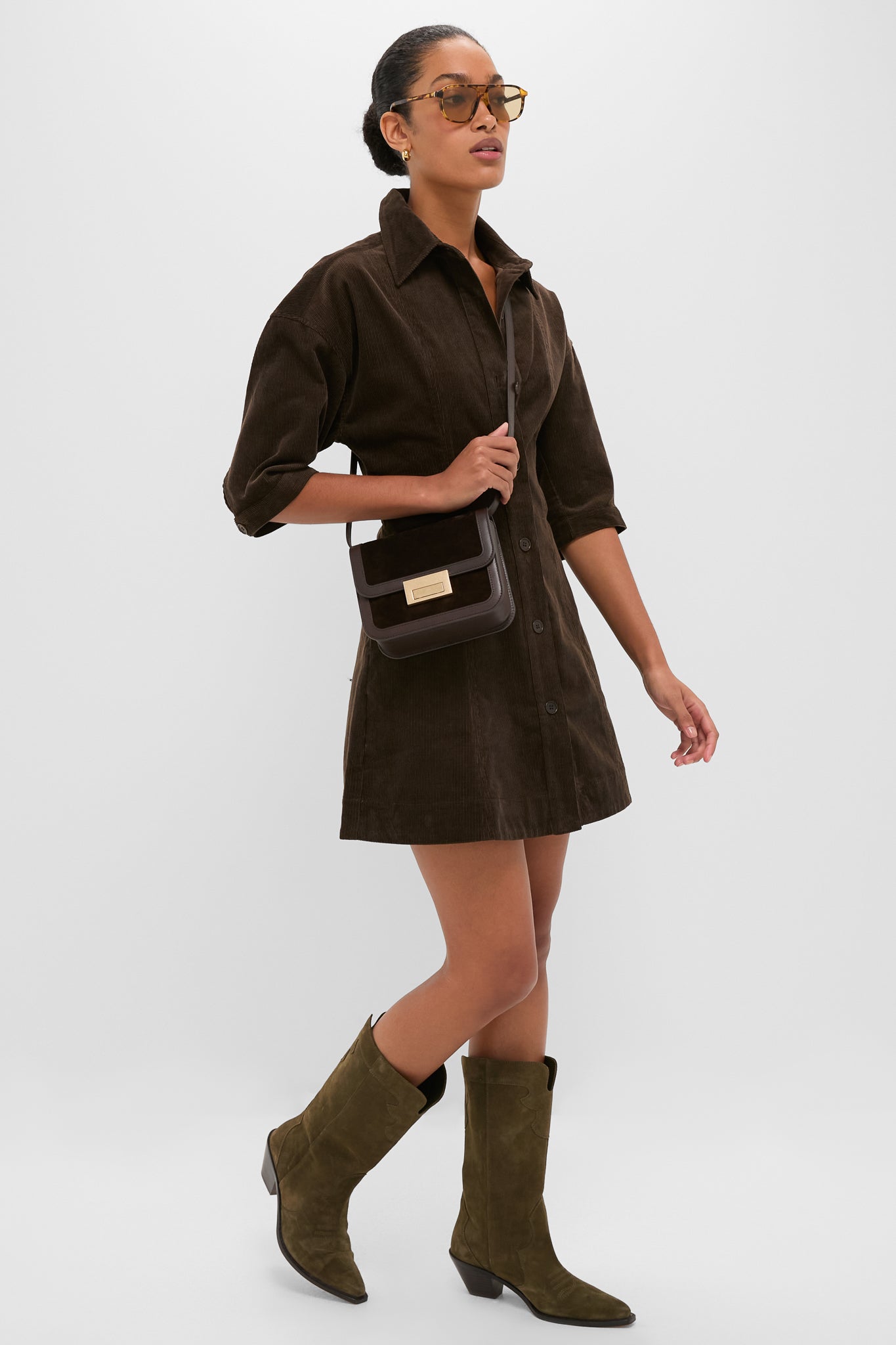 Carob Luz Mini Dress