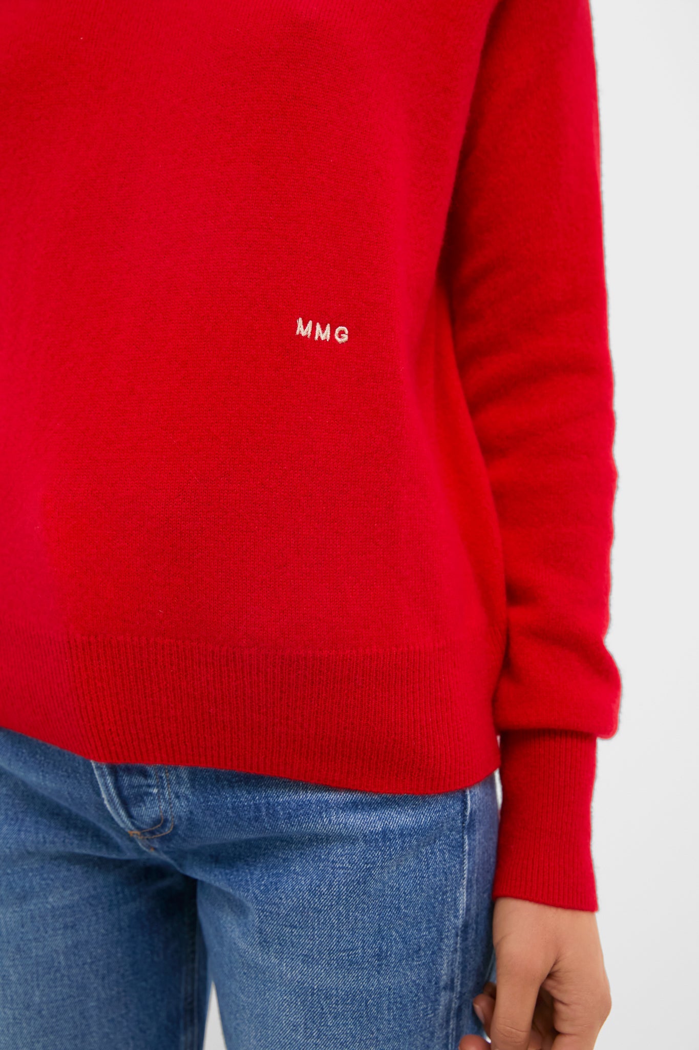 Martin Red Cashmere Turtleneck Sweater