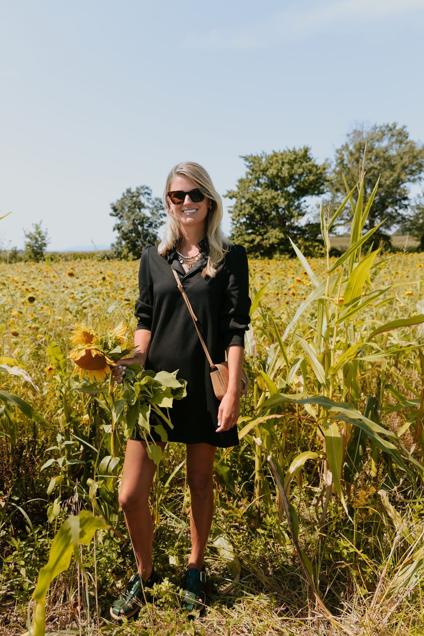 Black Charlotte Terry Dress