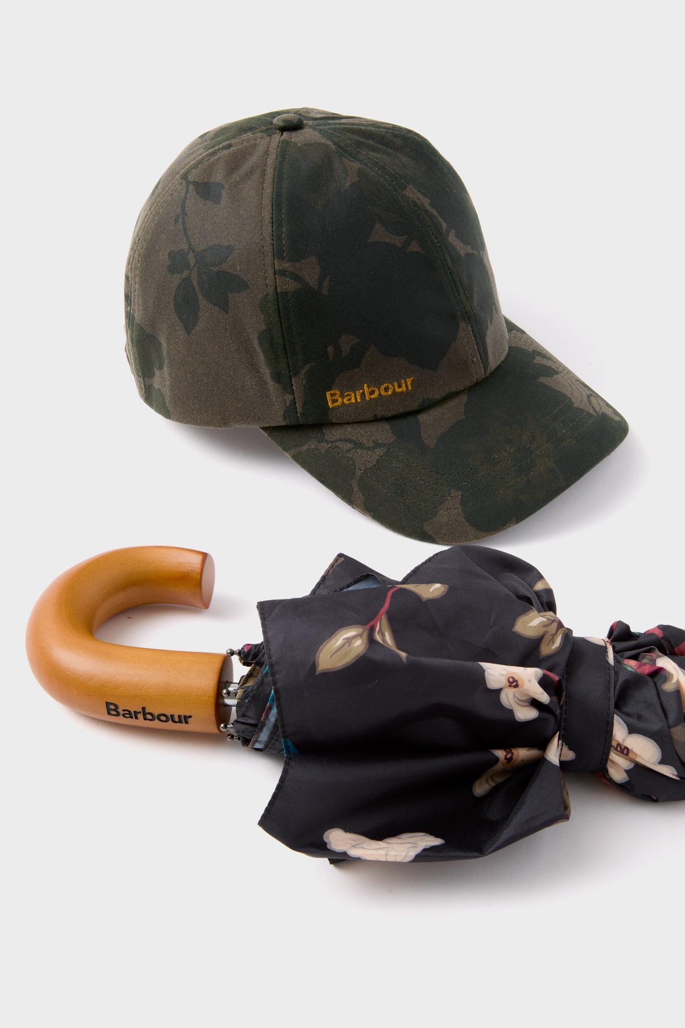 Black Floral Barbour x Tuckernuck Umbrella