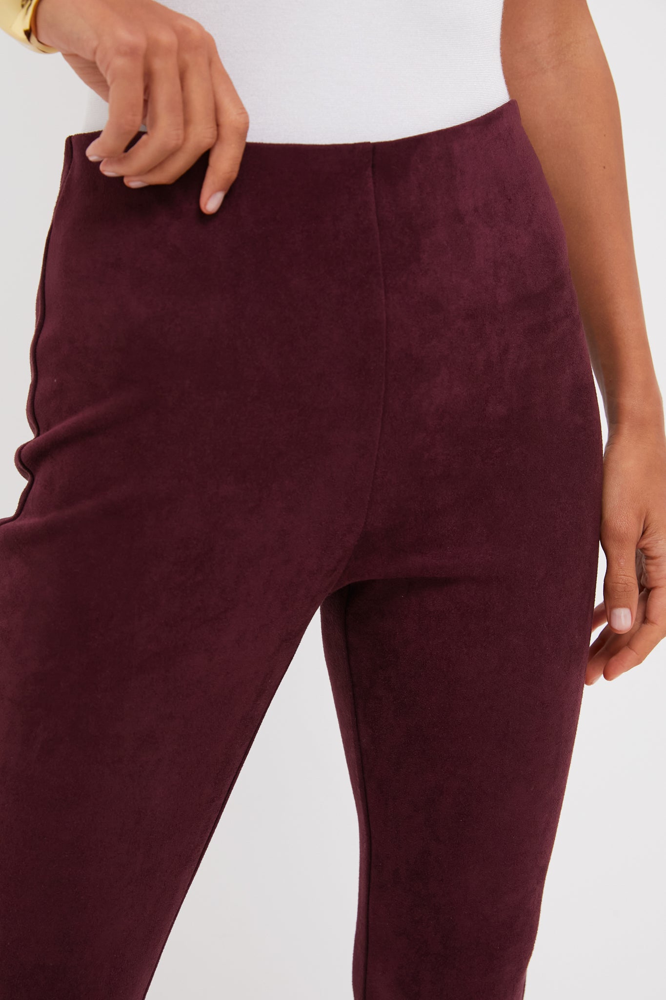 Winetasting Vegan Suede Ashford Pants