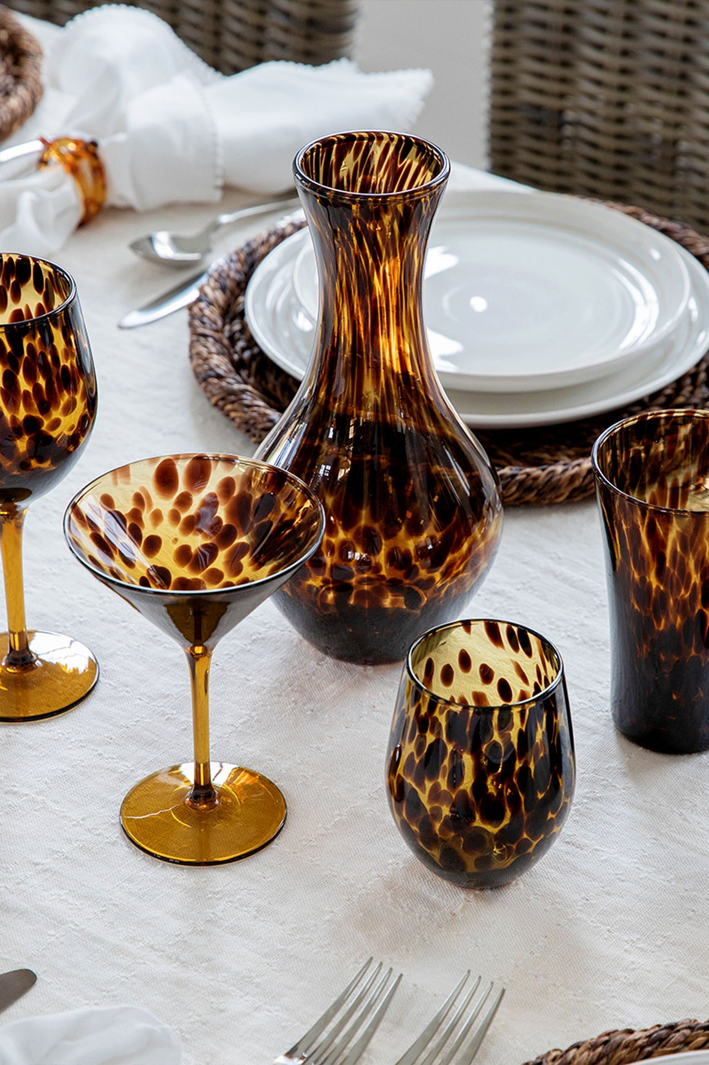 Puro Tortoiseshell Martini Glass