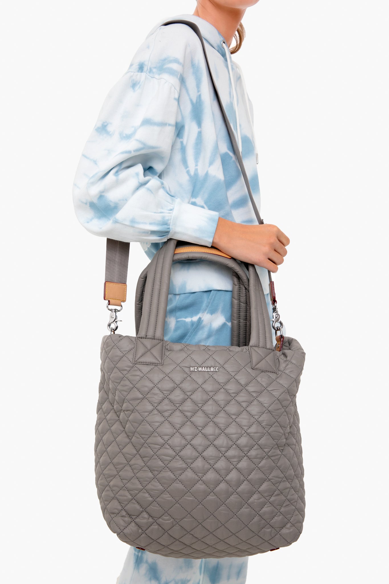 Graphite Oxford Medium Metro Tote Deluxe