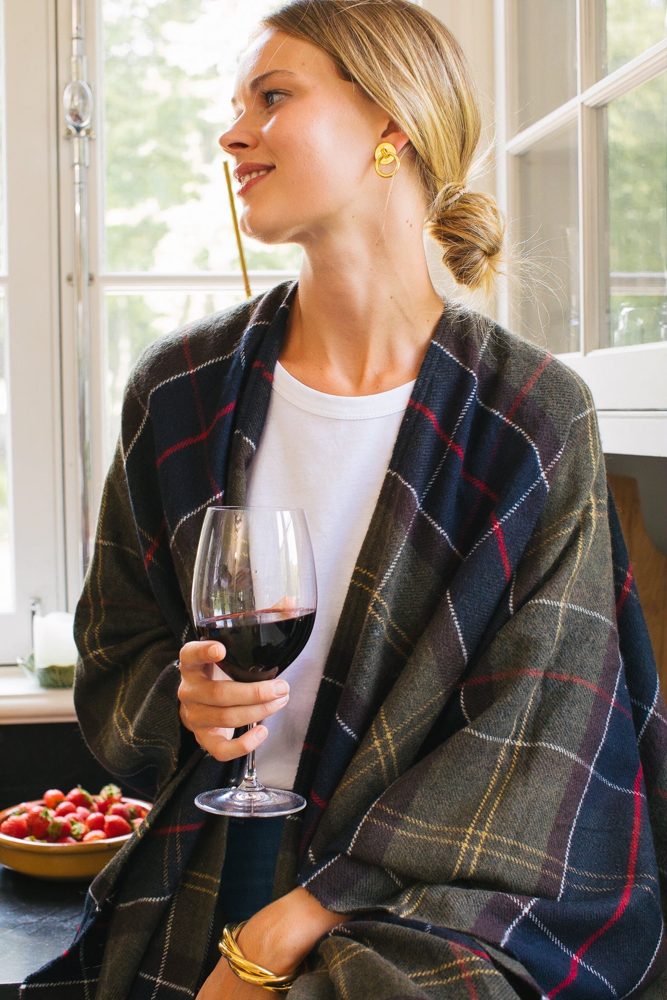 Gold Triple Twist Cuff