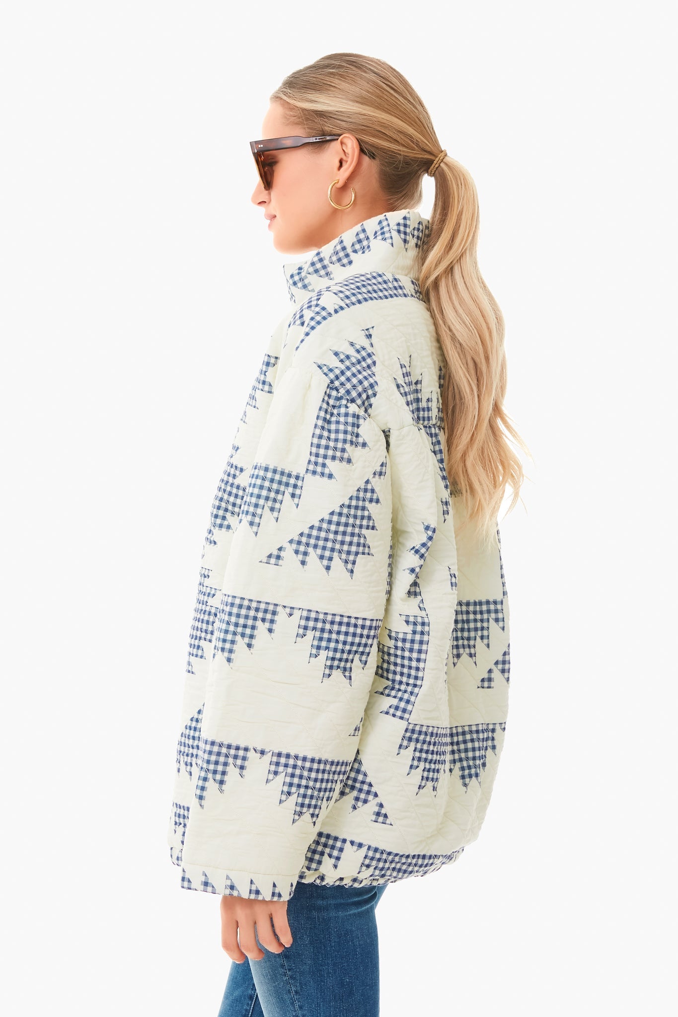 Multi Gloucester Gingham Puffer Jacket