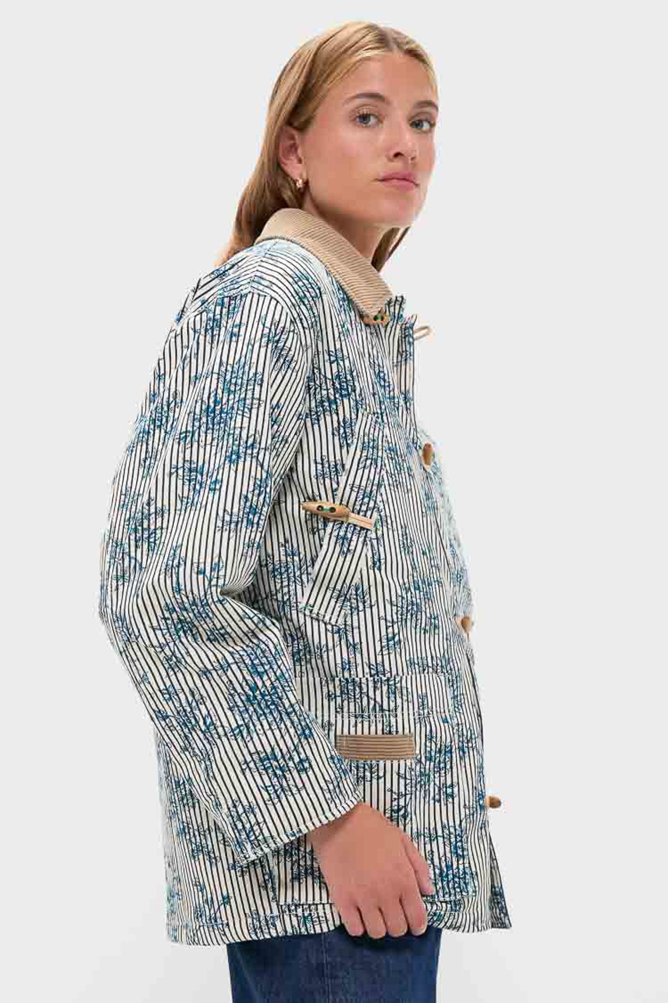 Cornflower Toile Barn Jacket