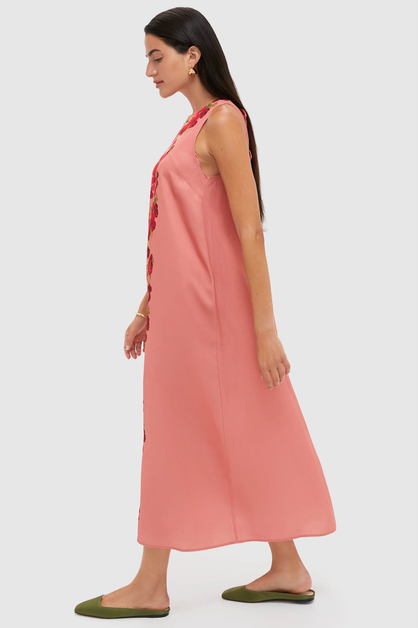 Coral Poppy Portia Dress