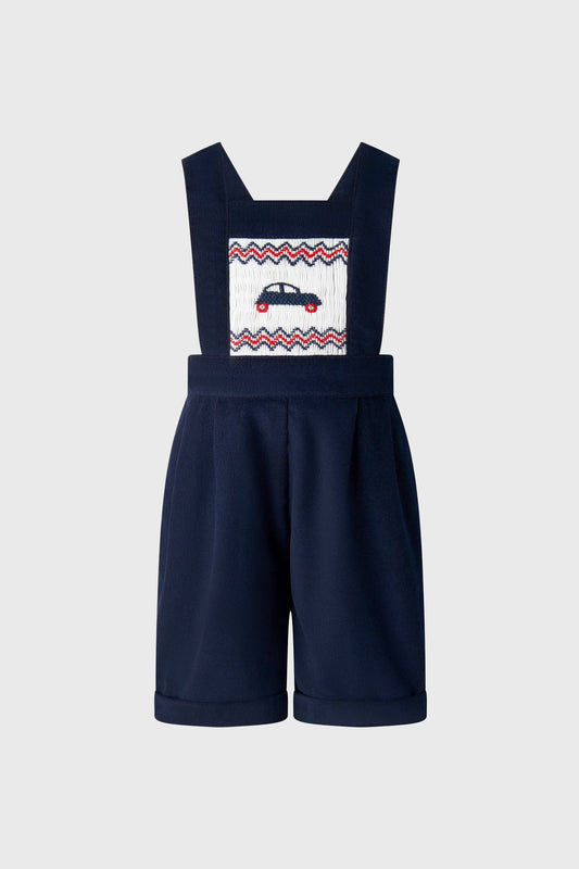 Car Smocked Dungarees