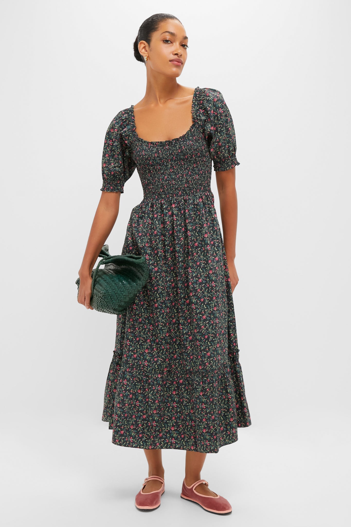 Forest Florentine Ditsy Louisa Nap Dress