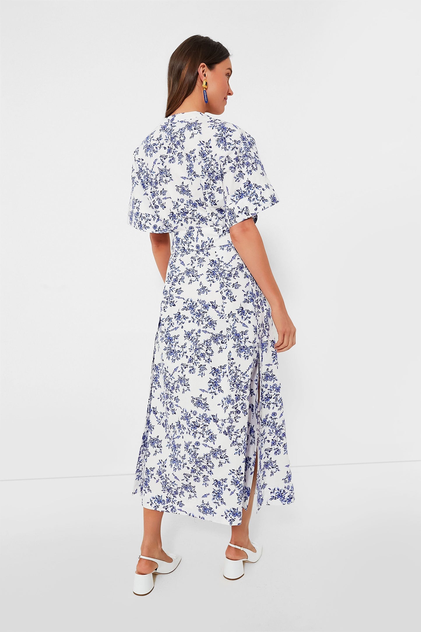 Vintage Rose Blue Ankita California Poplin Dress