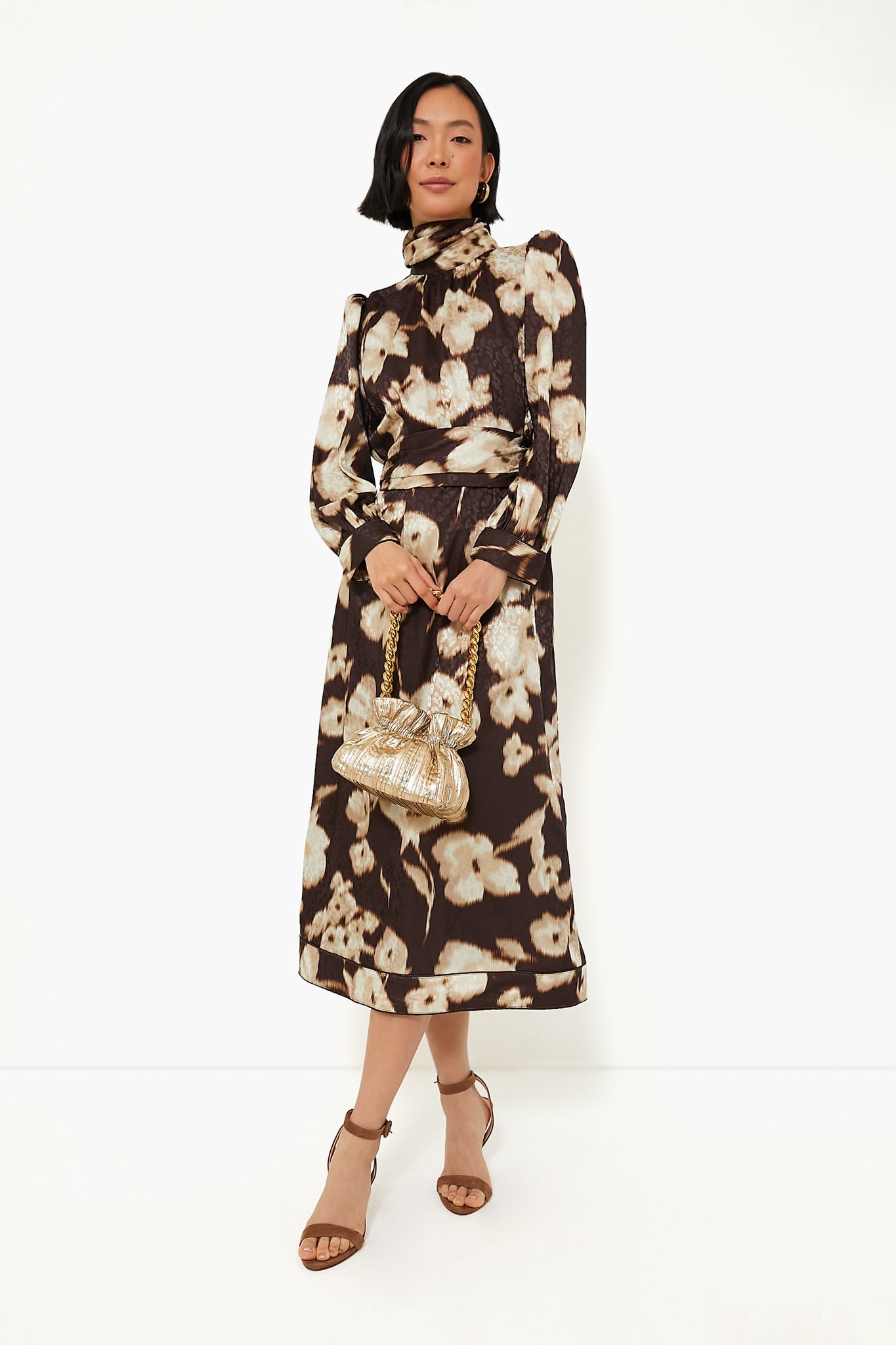 Dappled Hollyhock Faven Dress