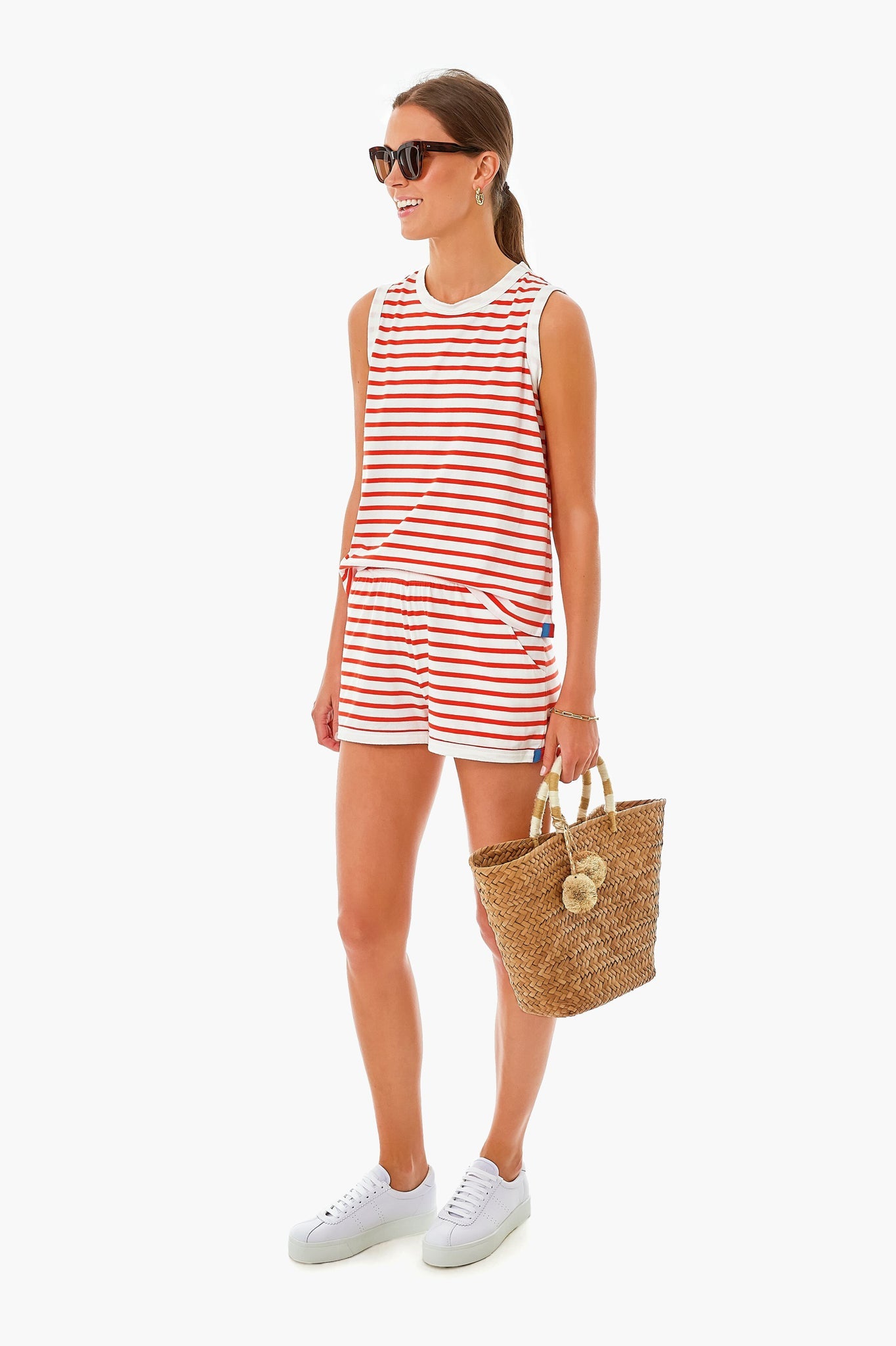 The White and Poppy Tank