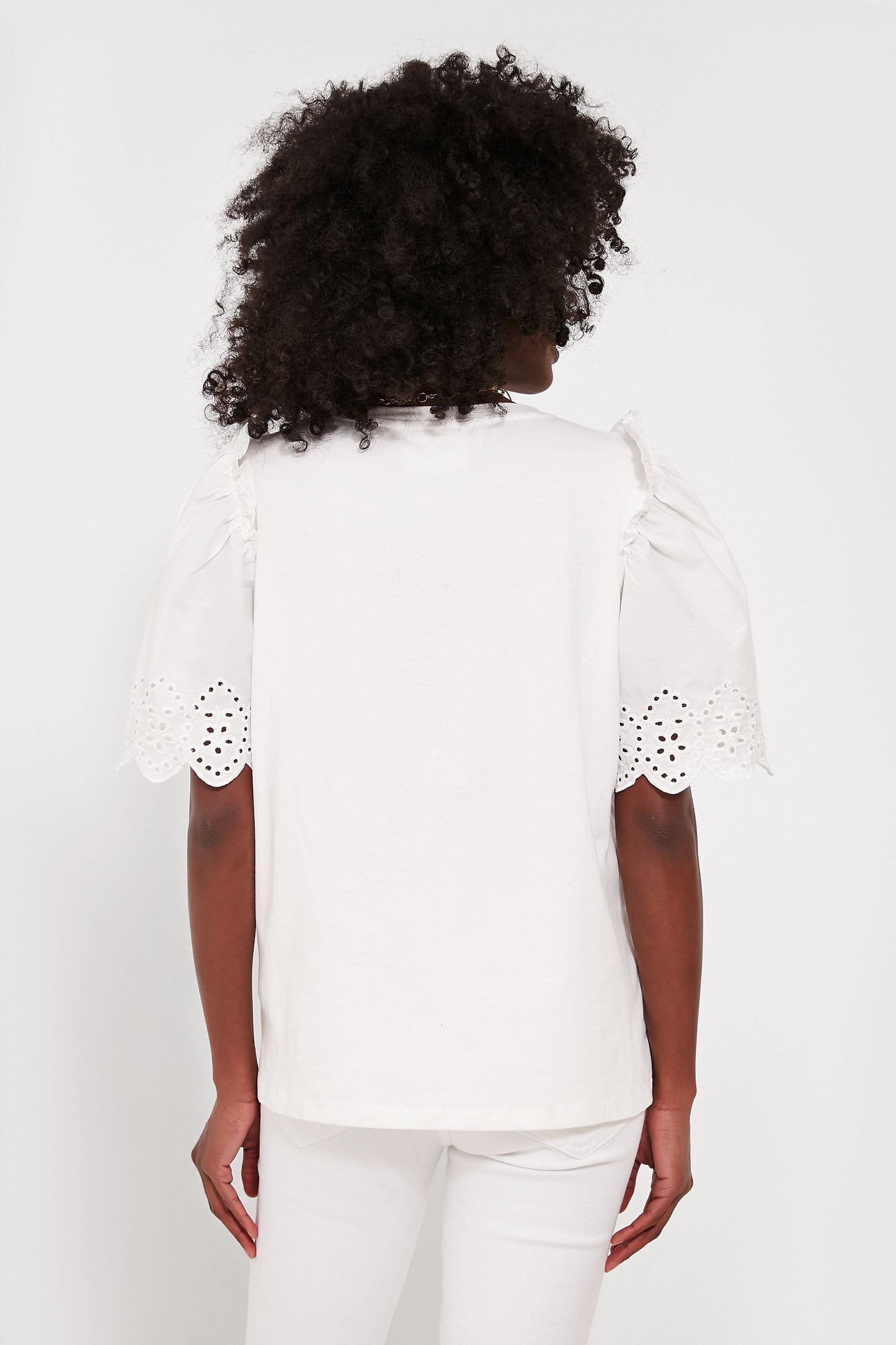 White Eyelet Mollie Blouse