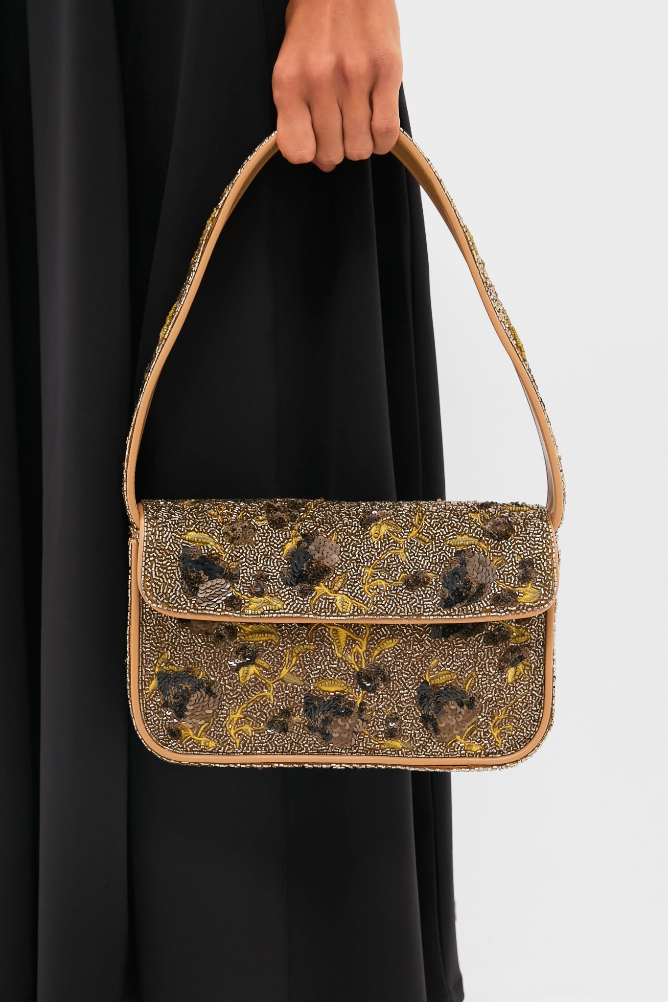 Vintage Floral Tommy Beaded Bag