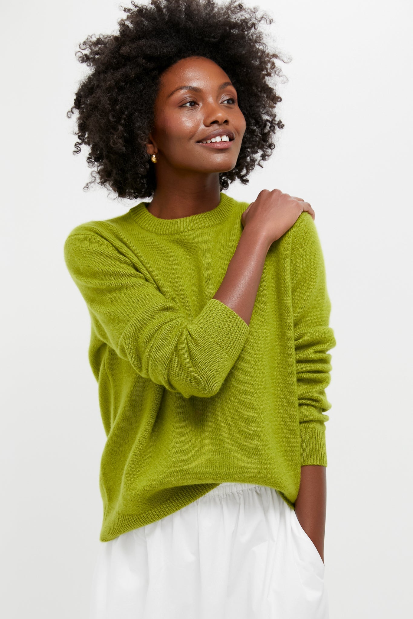 Woodbine Cashmere Boyfriend Bodie Crewneck