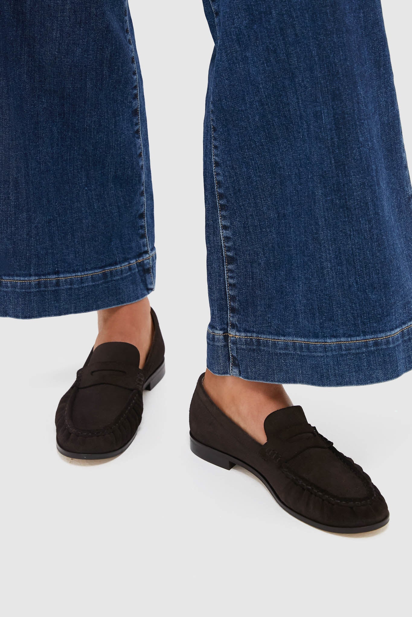 Chocolate Suede Vivian Loafers