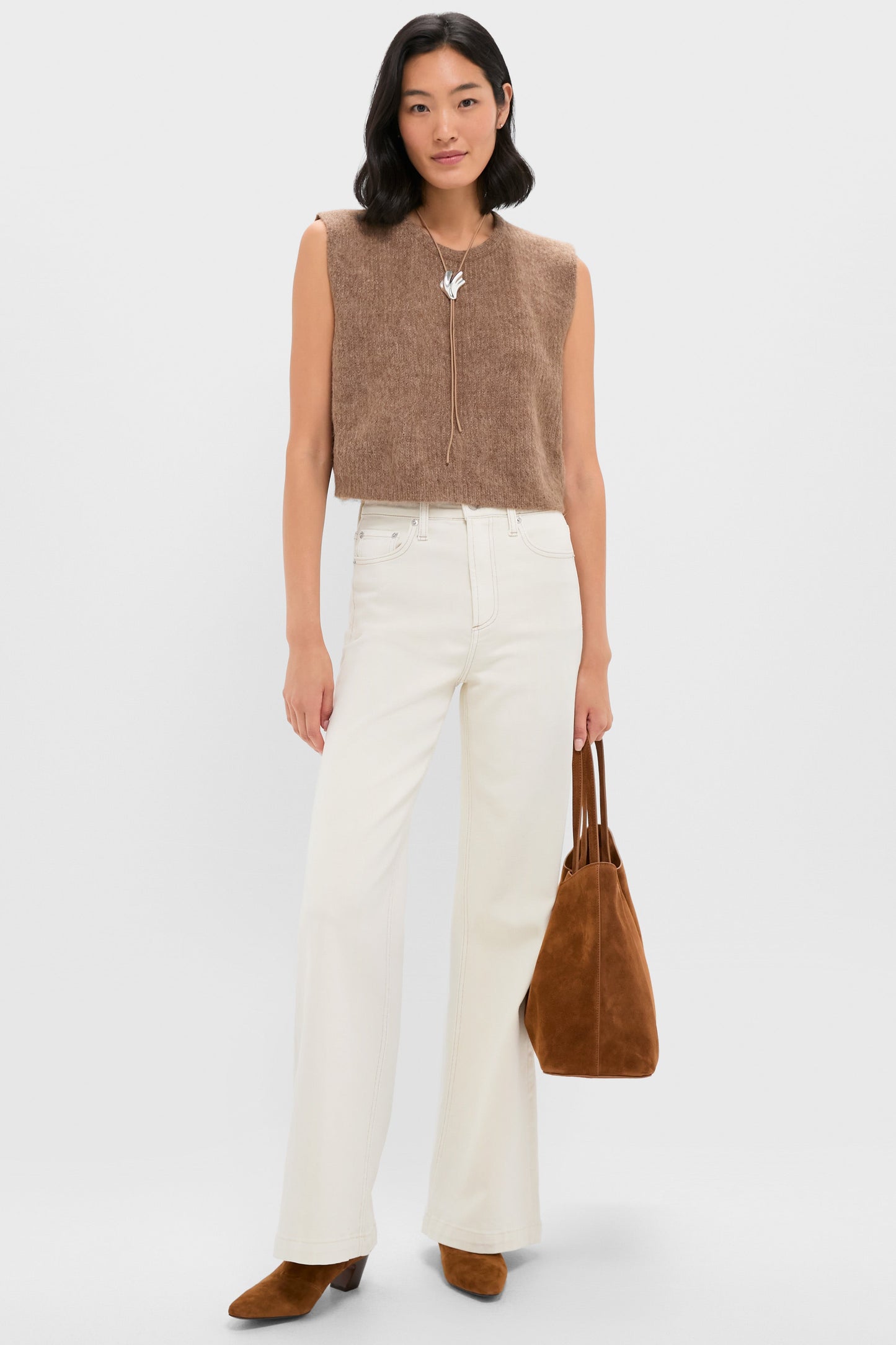 High Polish Silver Lydia Bolo Tie Necklace