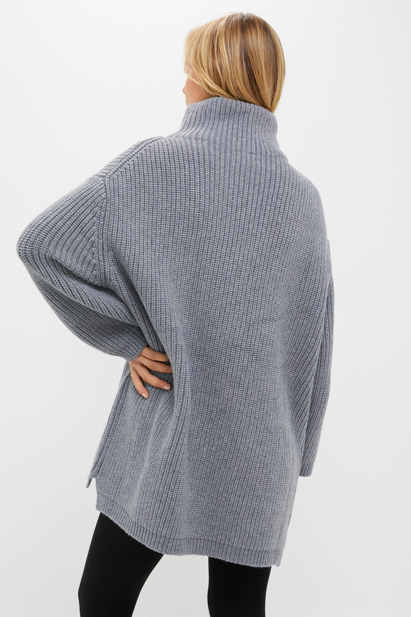 Heather Gray Chunky Knit Luke Sweater
