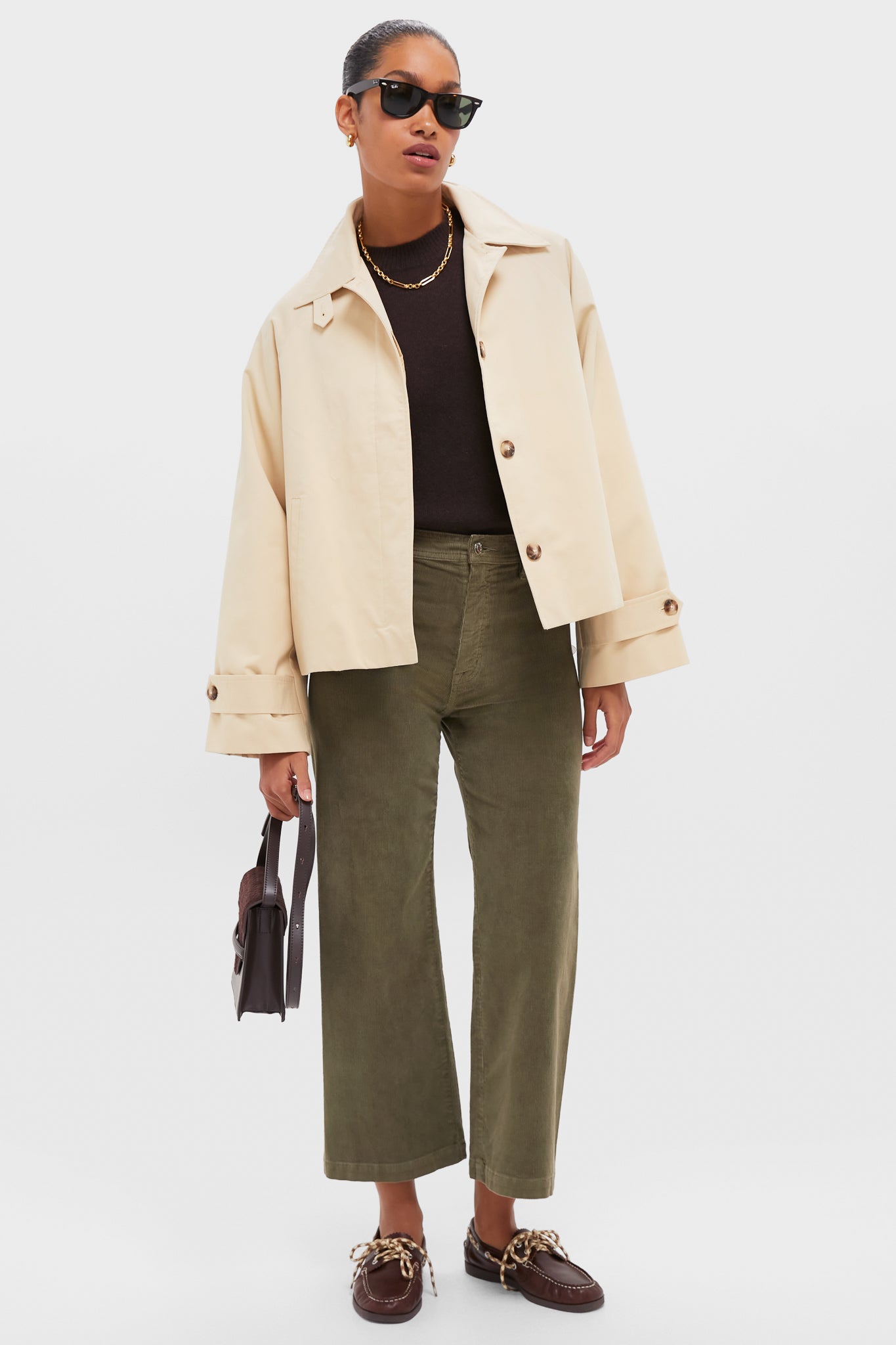 Sequoia Penny Crop High Rise Wide Leg