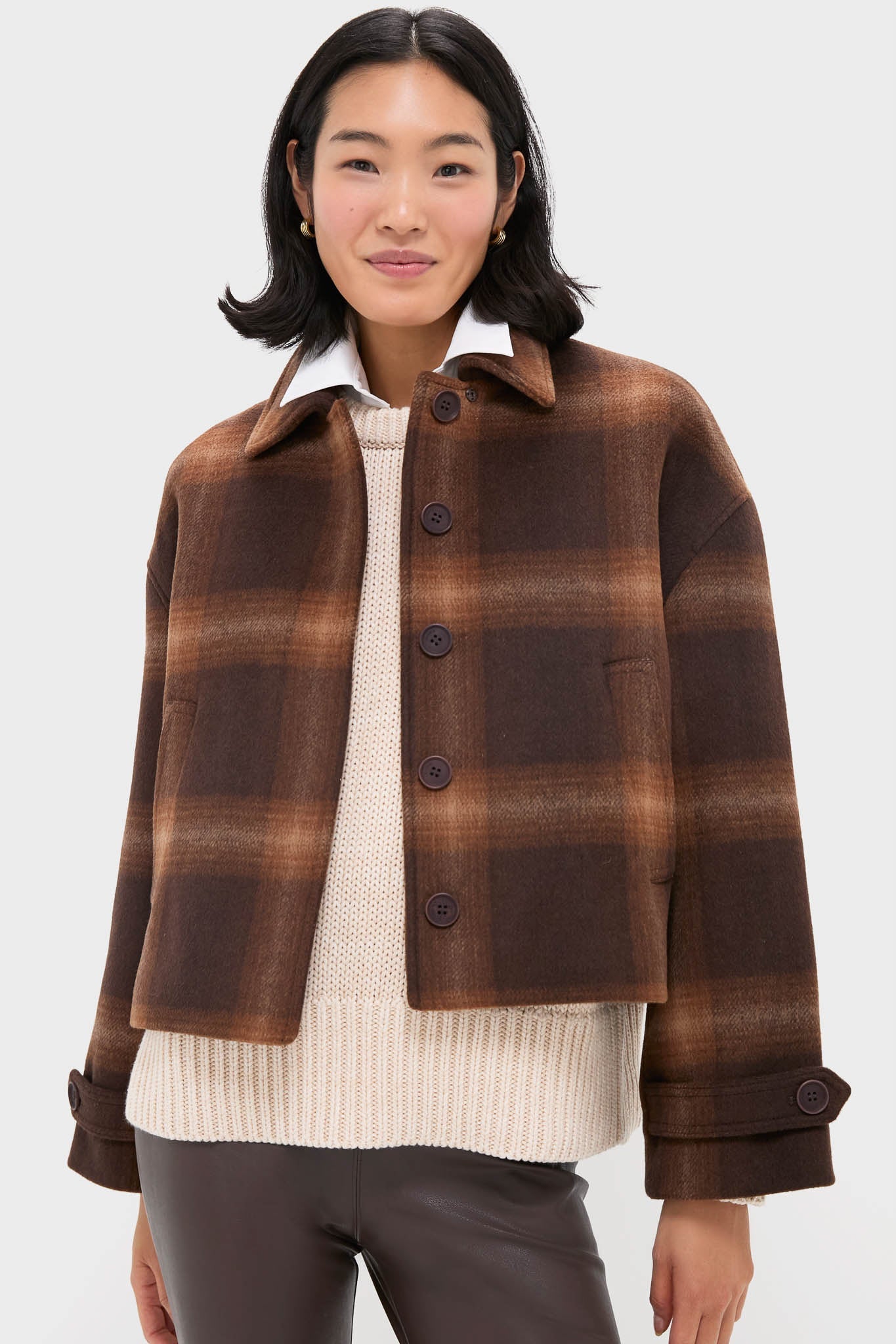 Chocolate Plaid Colby Jacket