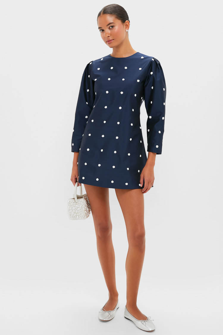 Midnight Blue Classic Rockford Mini Dress