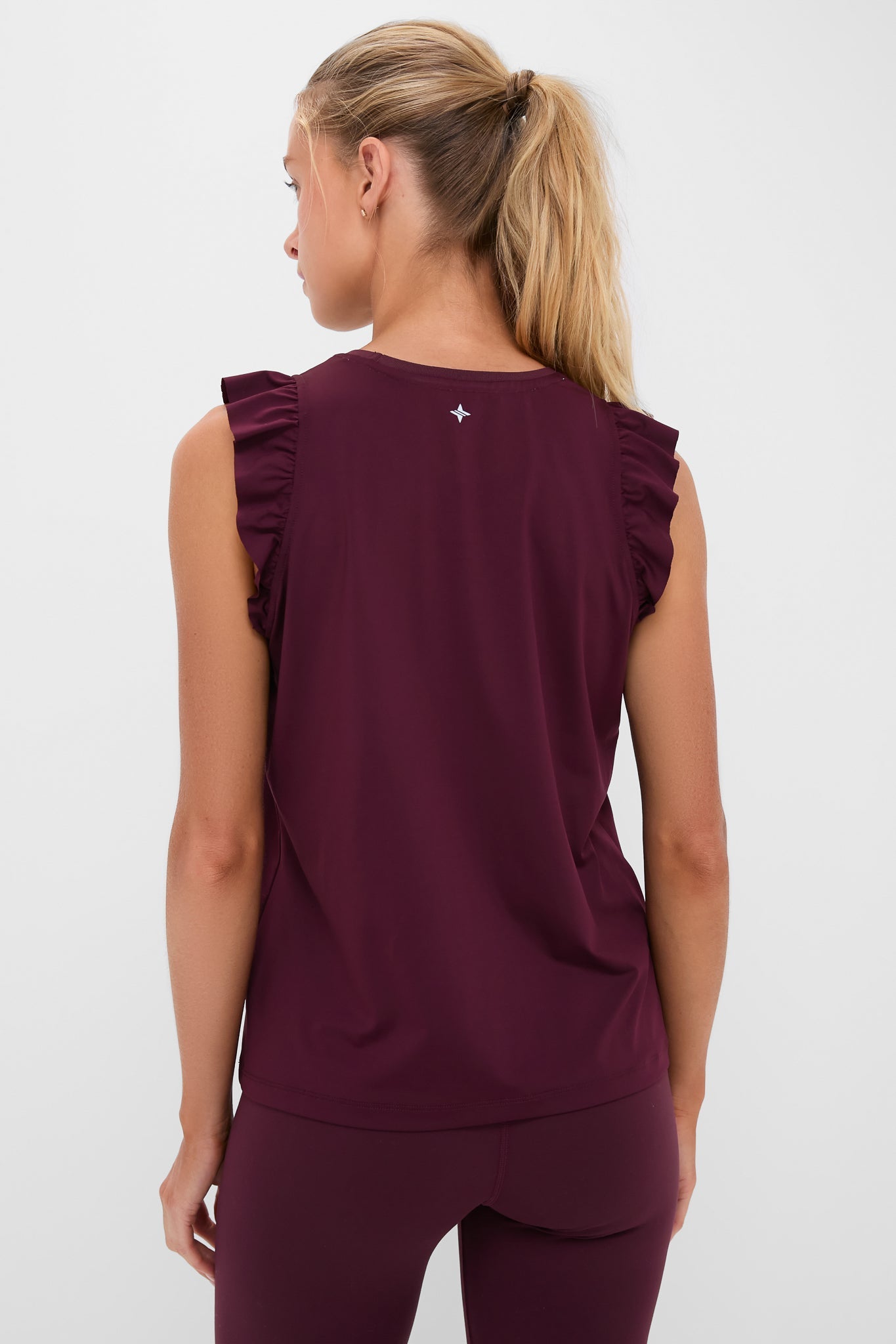 Winetasting Ruffle Performance Jersey  Lea Tank