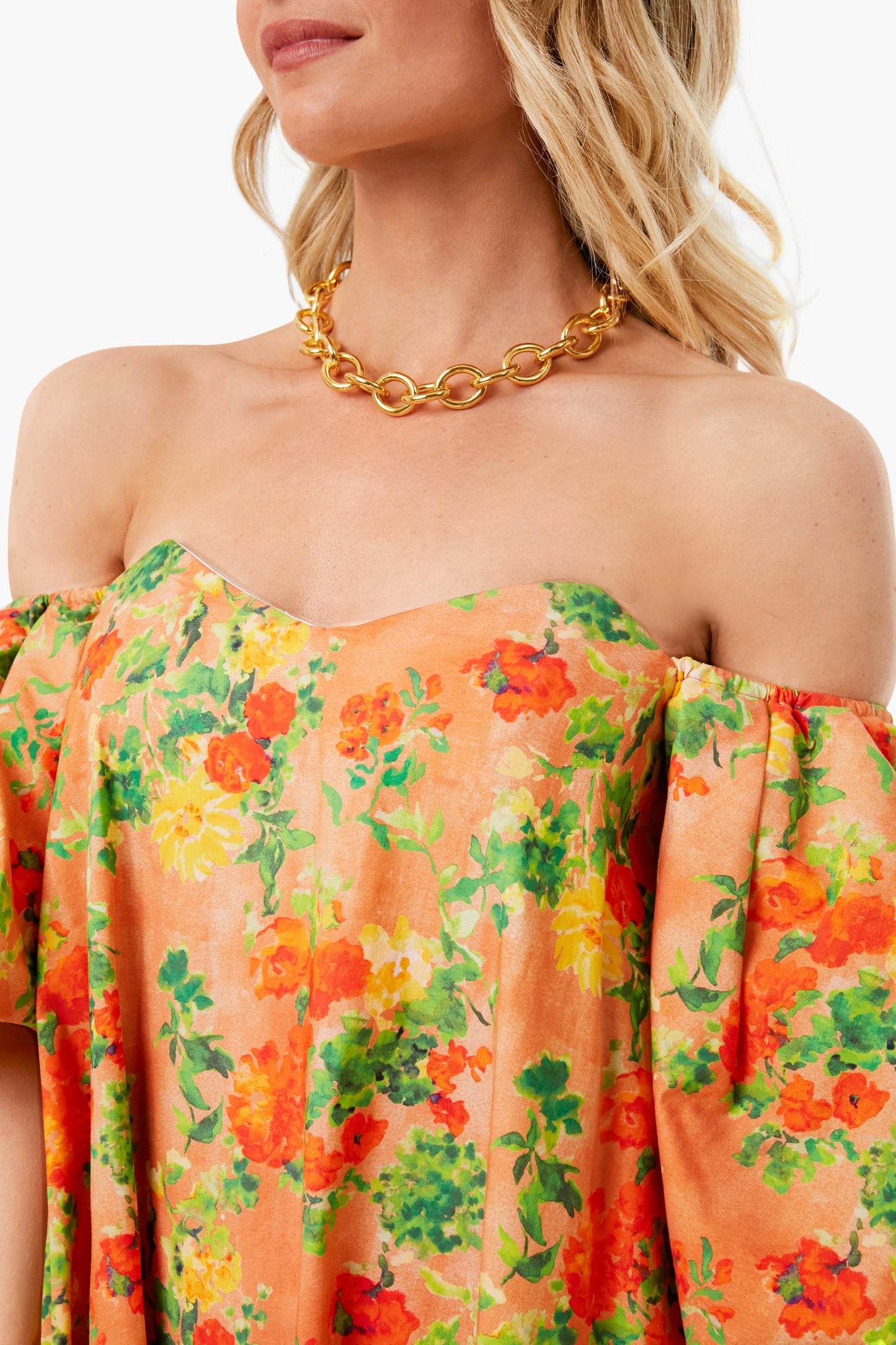 Natural Summer Palmer Maxi Dress