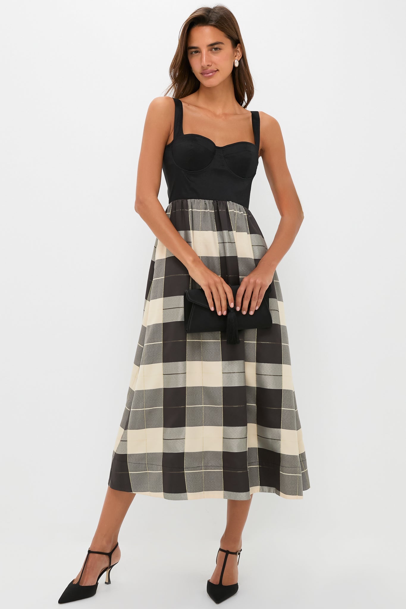 Mairead Check Plaid Maria Dress