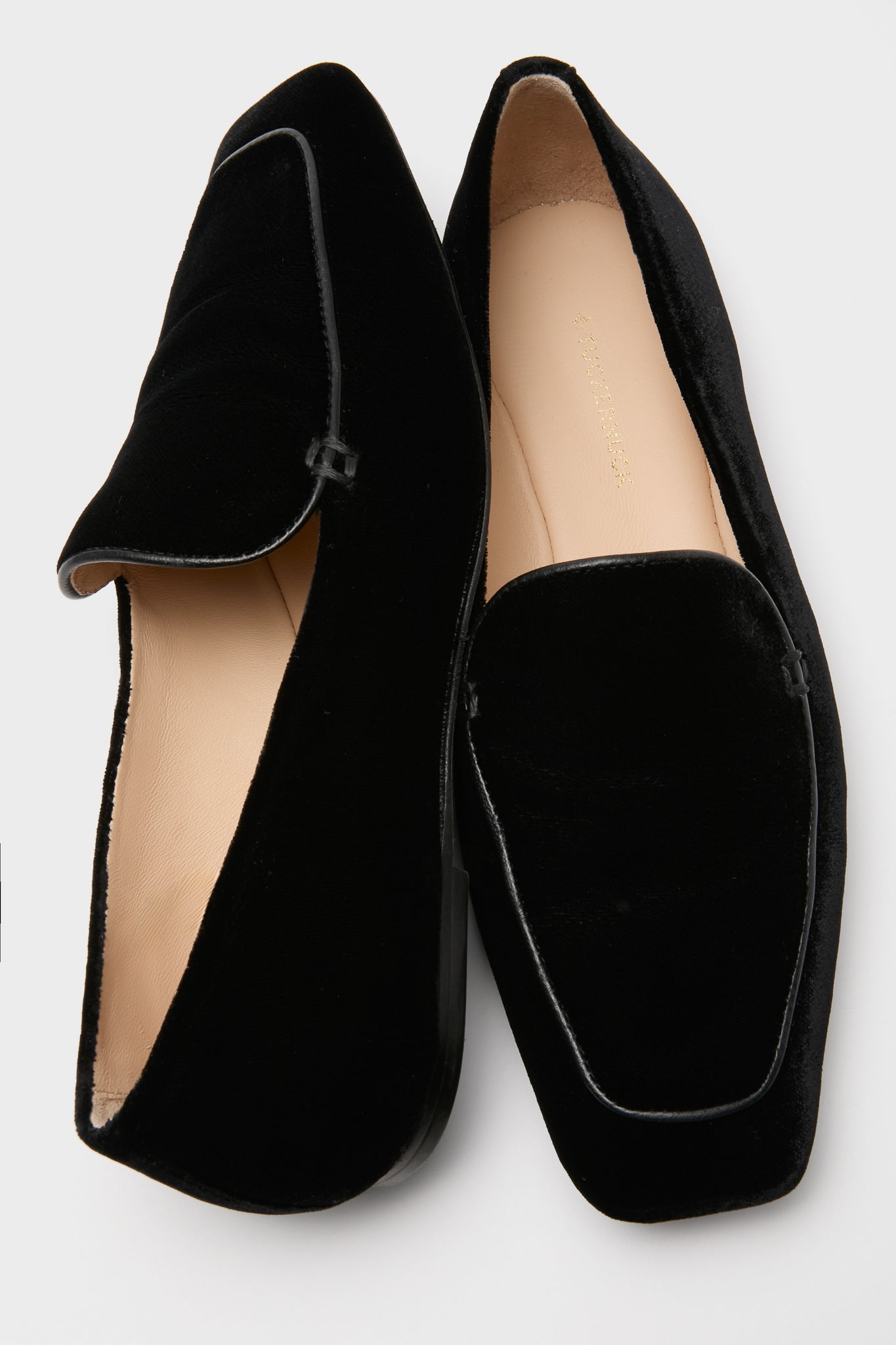 Black Velvet Kam Loafers