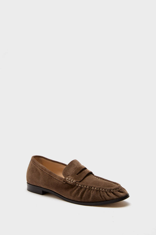 Mocha Suede Vivian Loafers