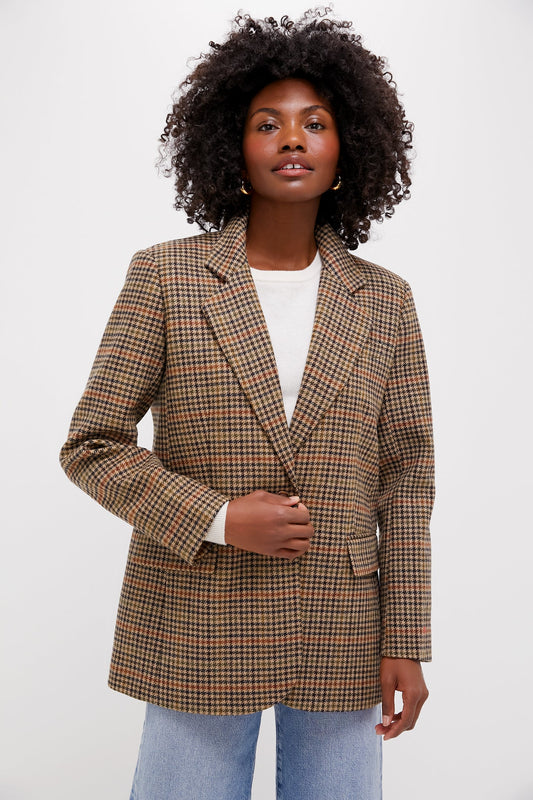 Houndstooth Leo Blazer