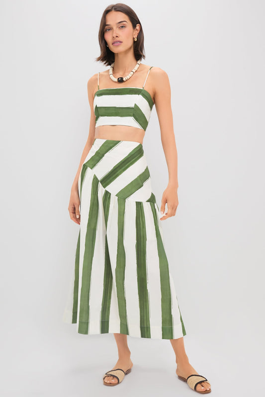 Green Stripe Nature Top