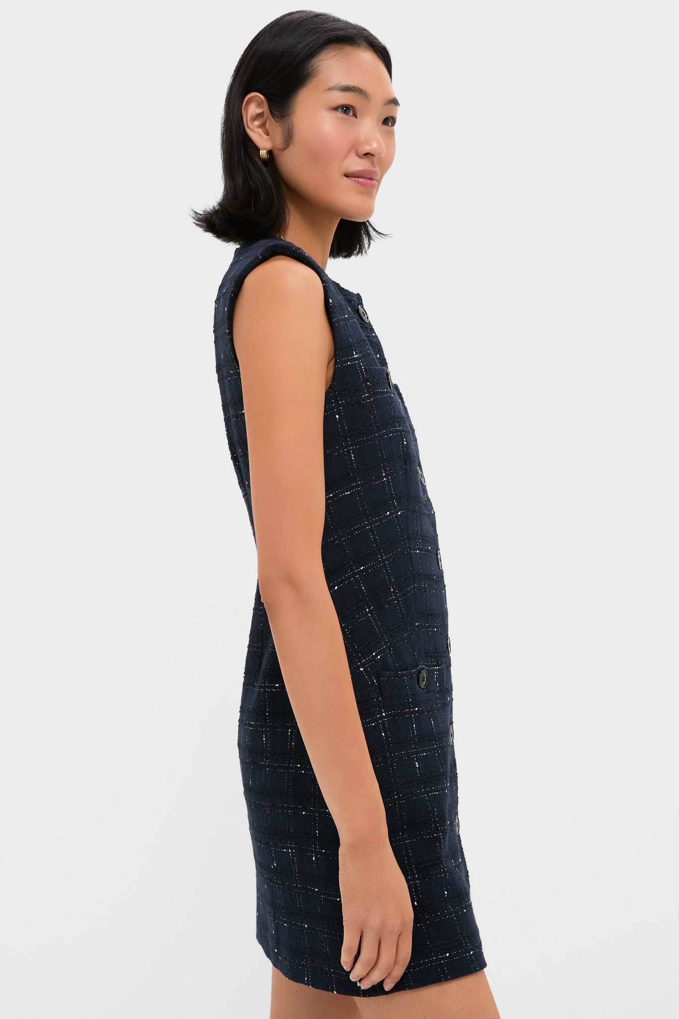 Navy and Off White Tamara Dress