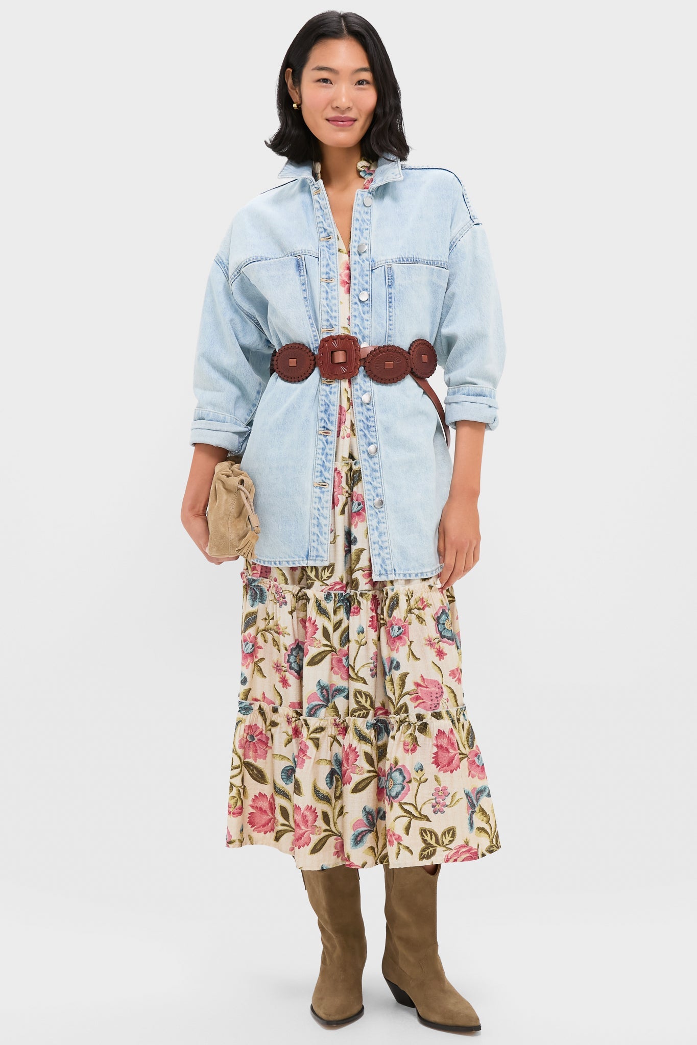 Sky Blue Sheeba Denim Overshirt