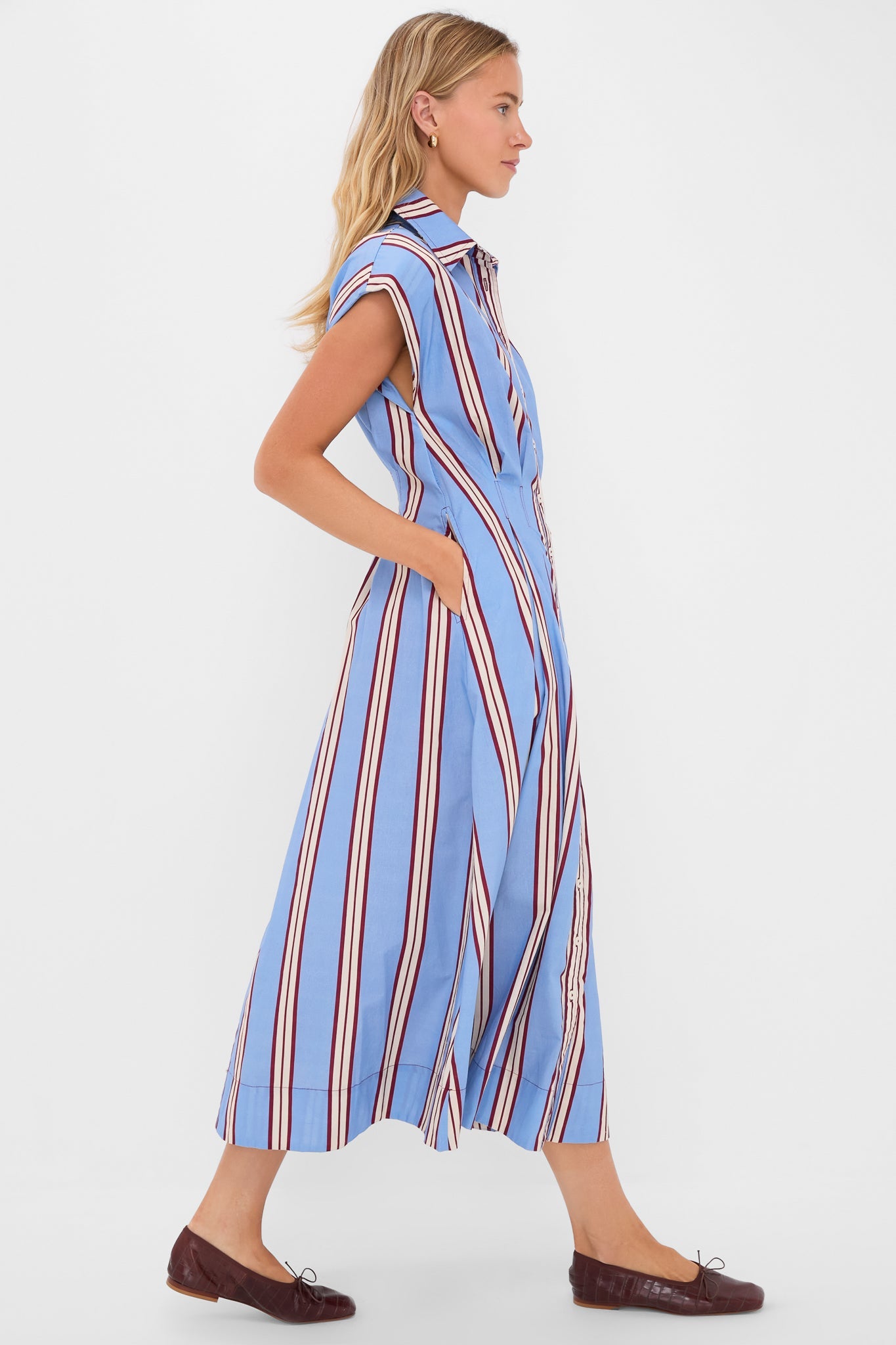 Striped Mirante Shirt Dress