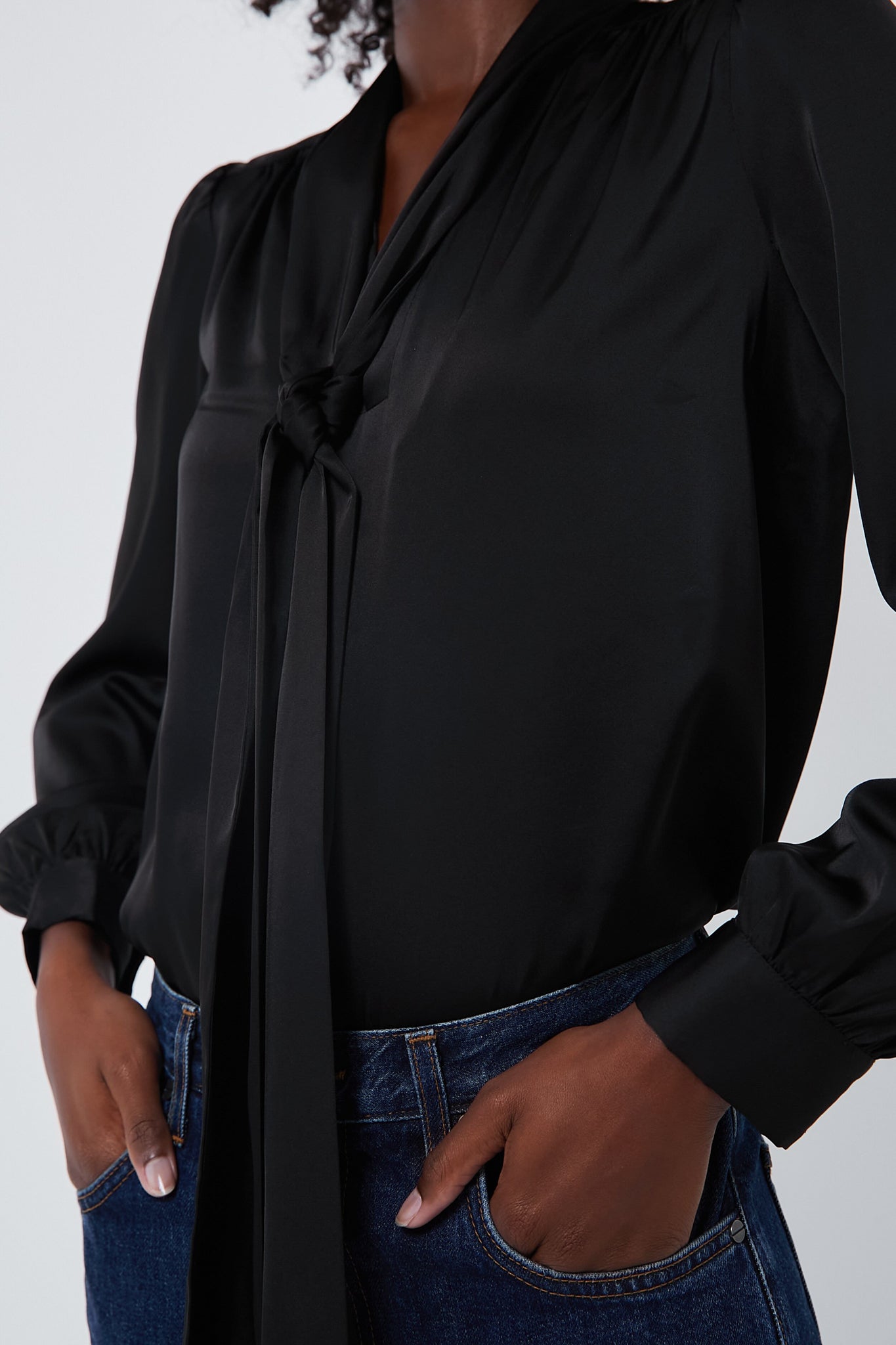 Black Dunmore Blouse