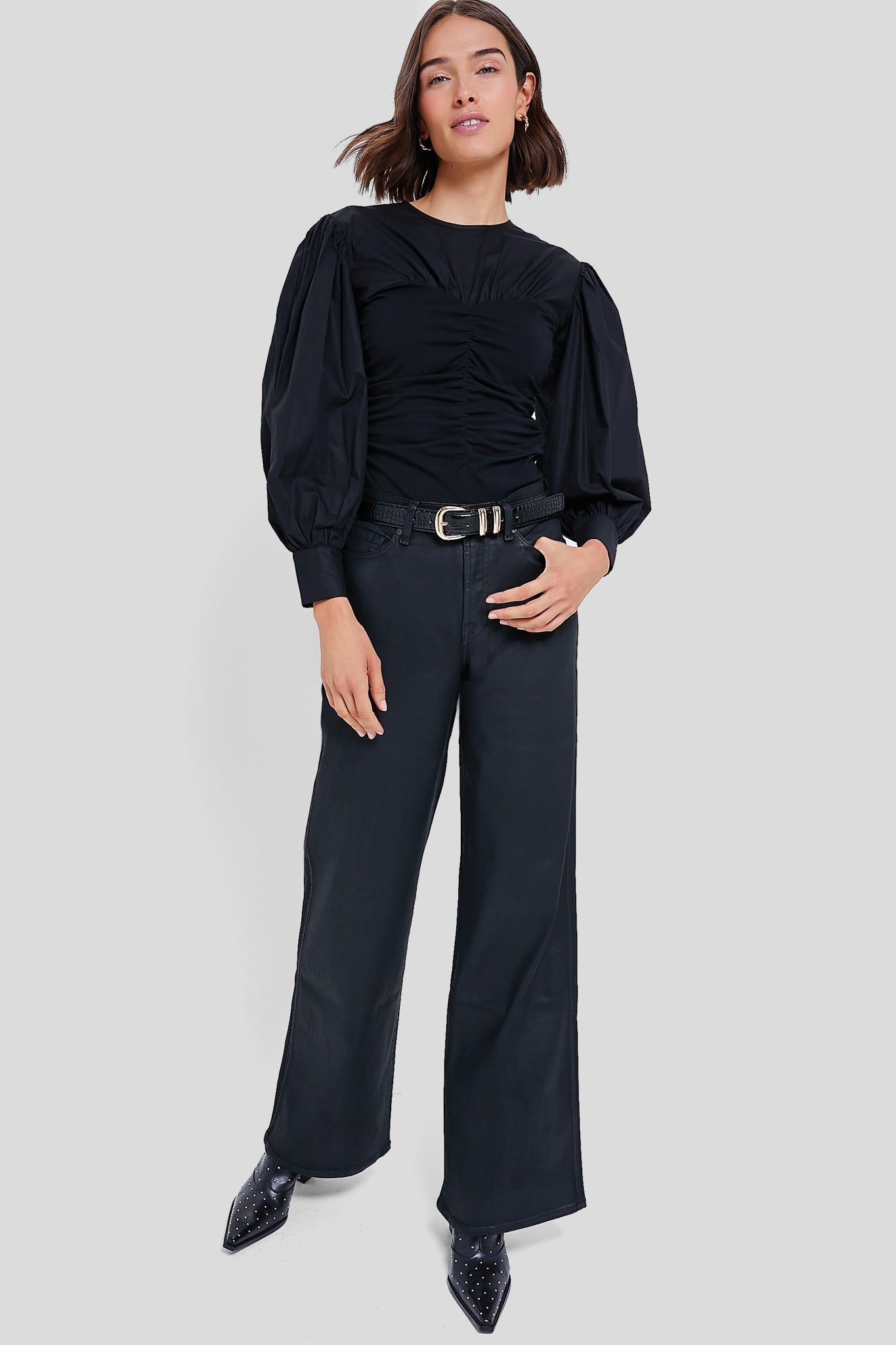 Jet Setter Coated Lotta Wide Leg