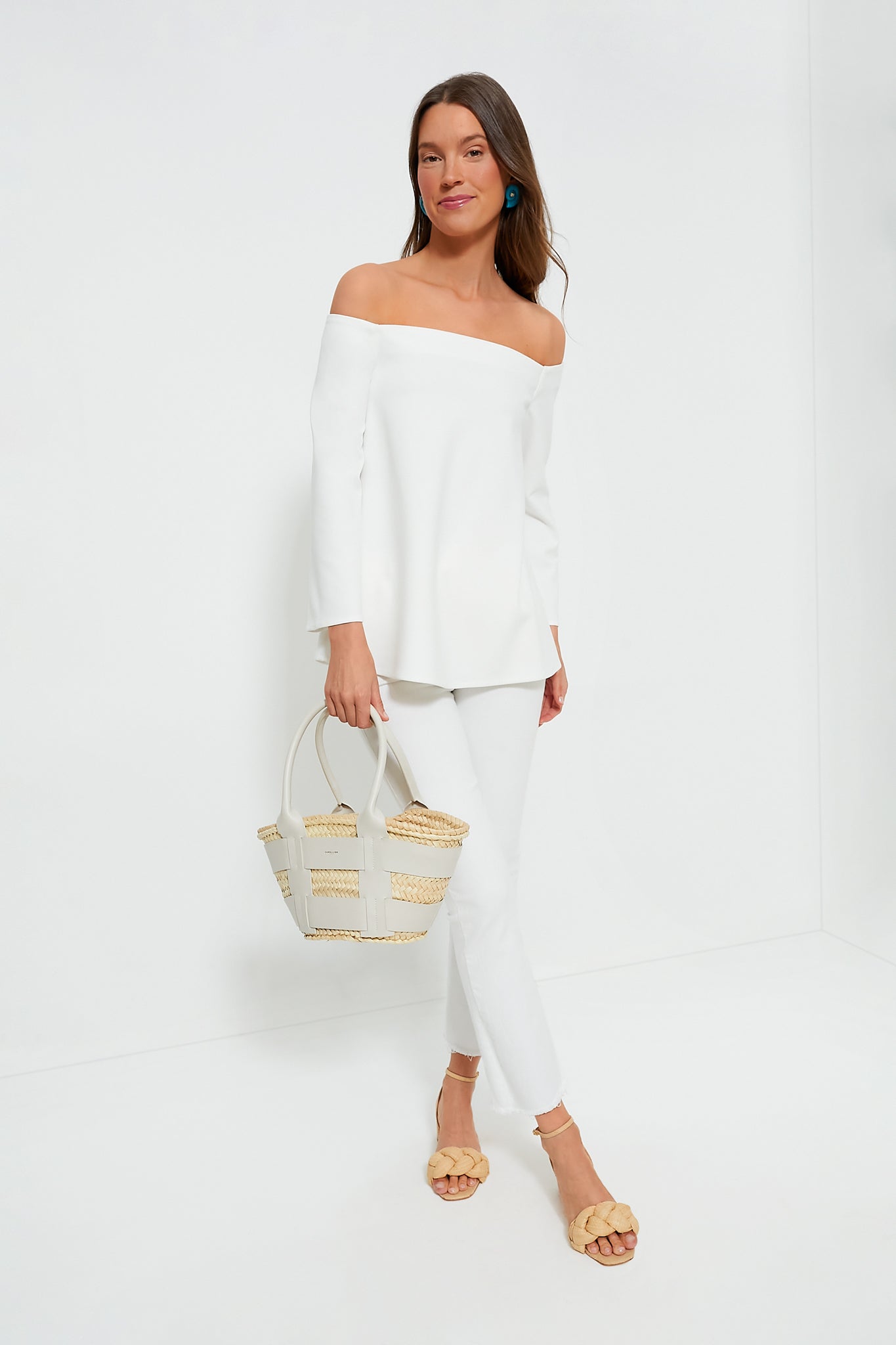 White Miranda Off the Shoulder Blouse