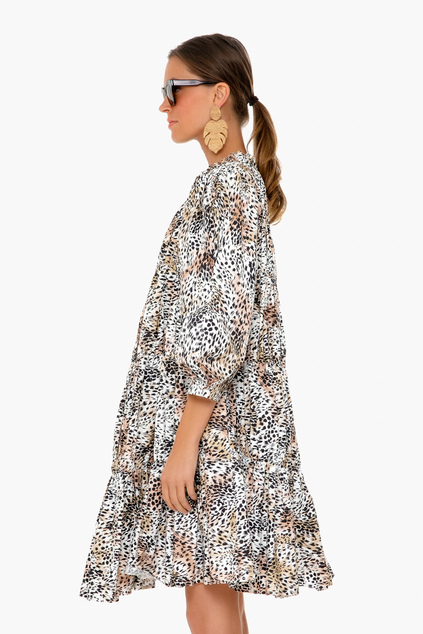 Multi Lana Long Sleeve Dress