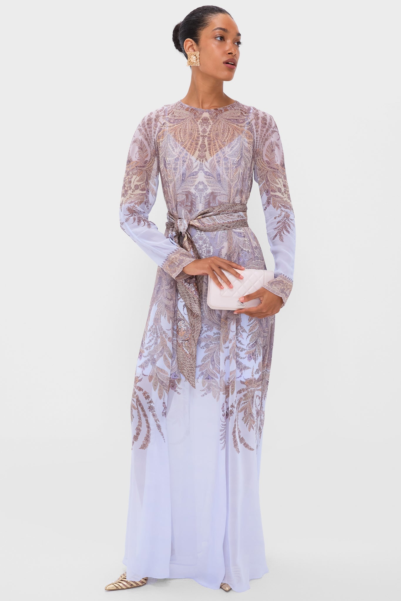 CHANEL Pink Cowhide Leather Wallet On Chain