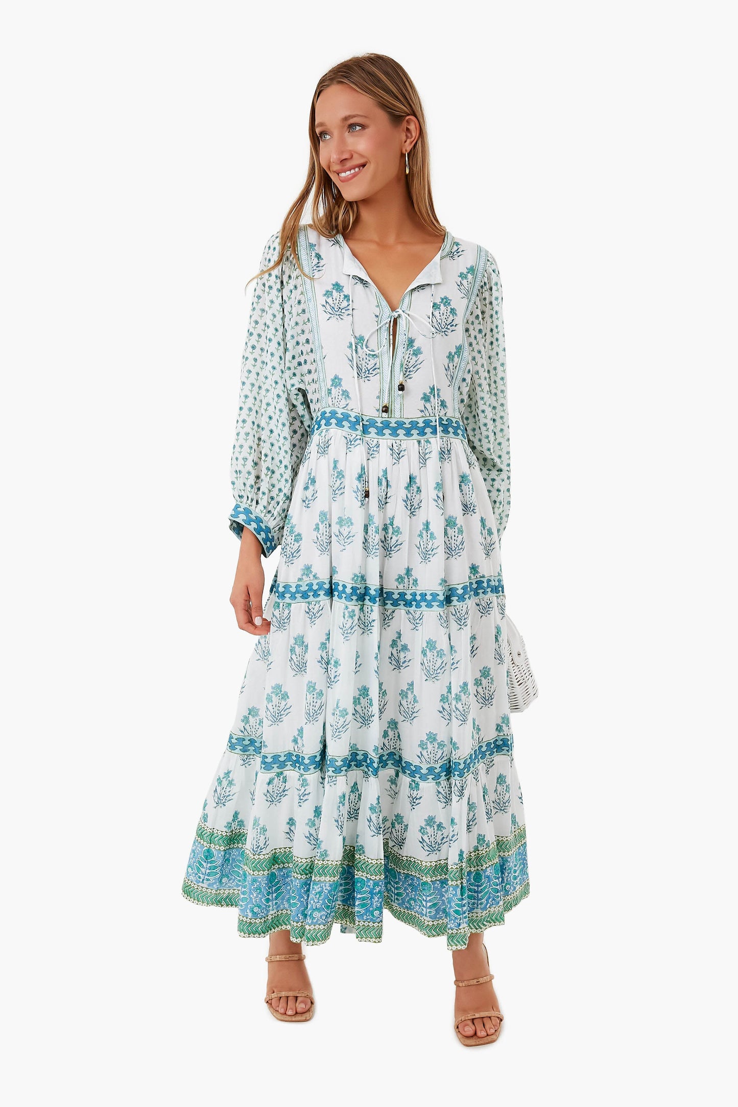 Exclusive India Blue Maxi Dress