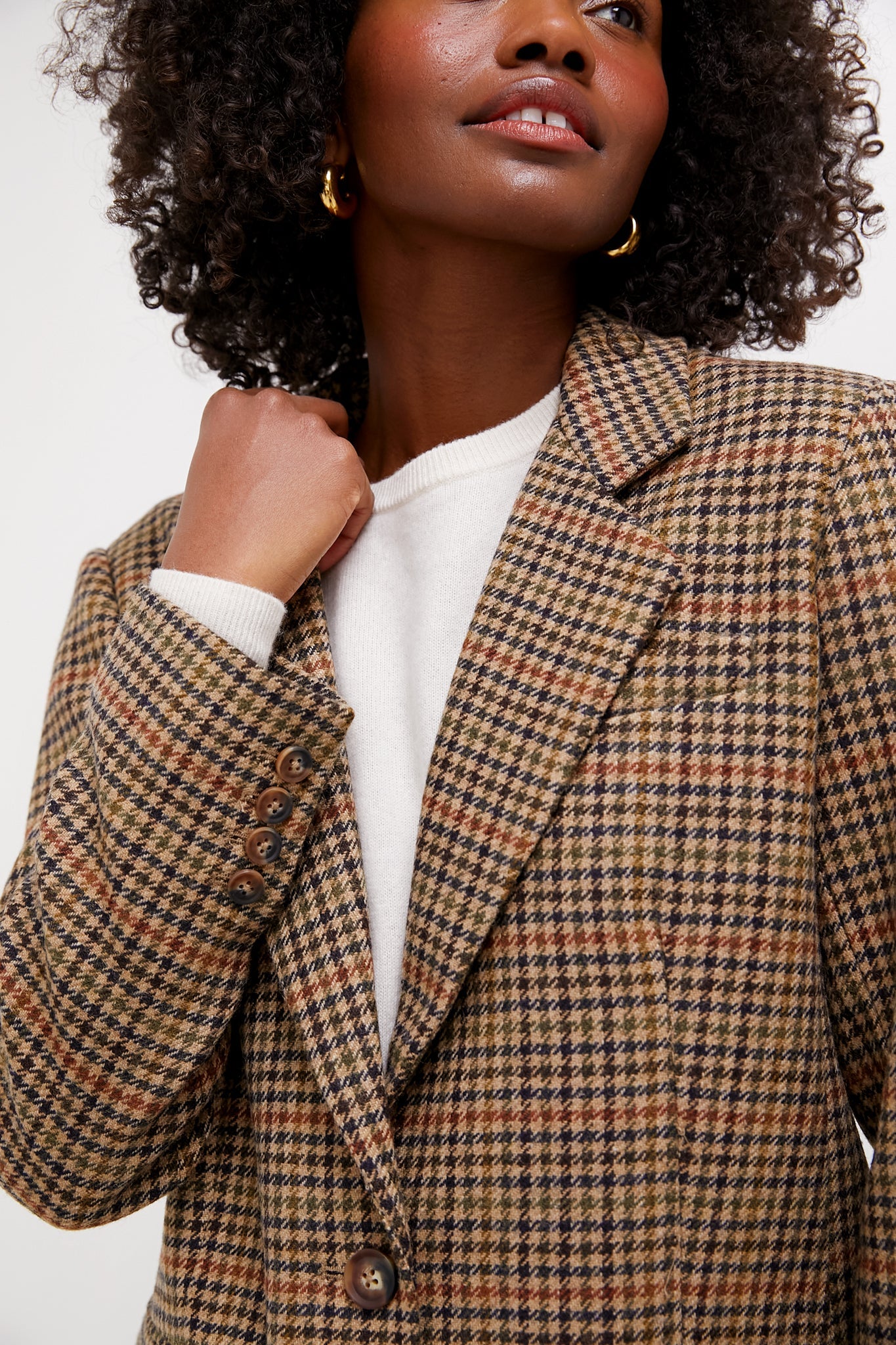 Houndstooth Leo Blazer